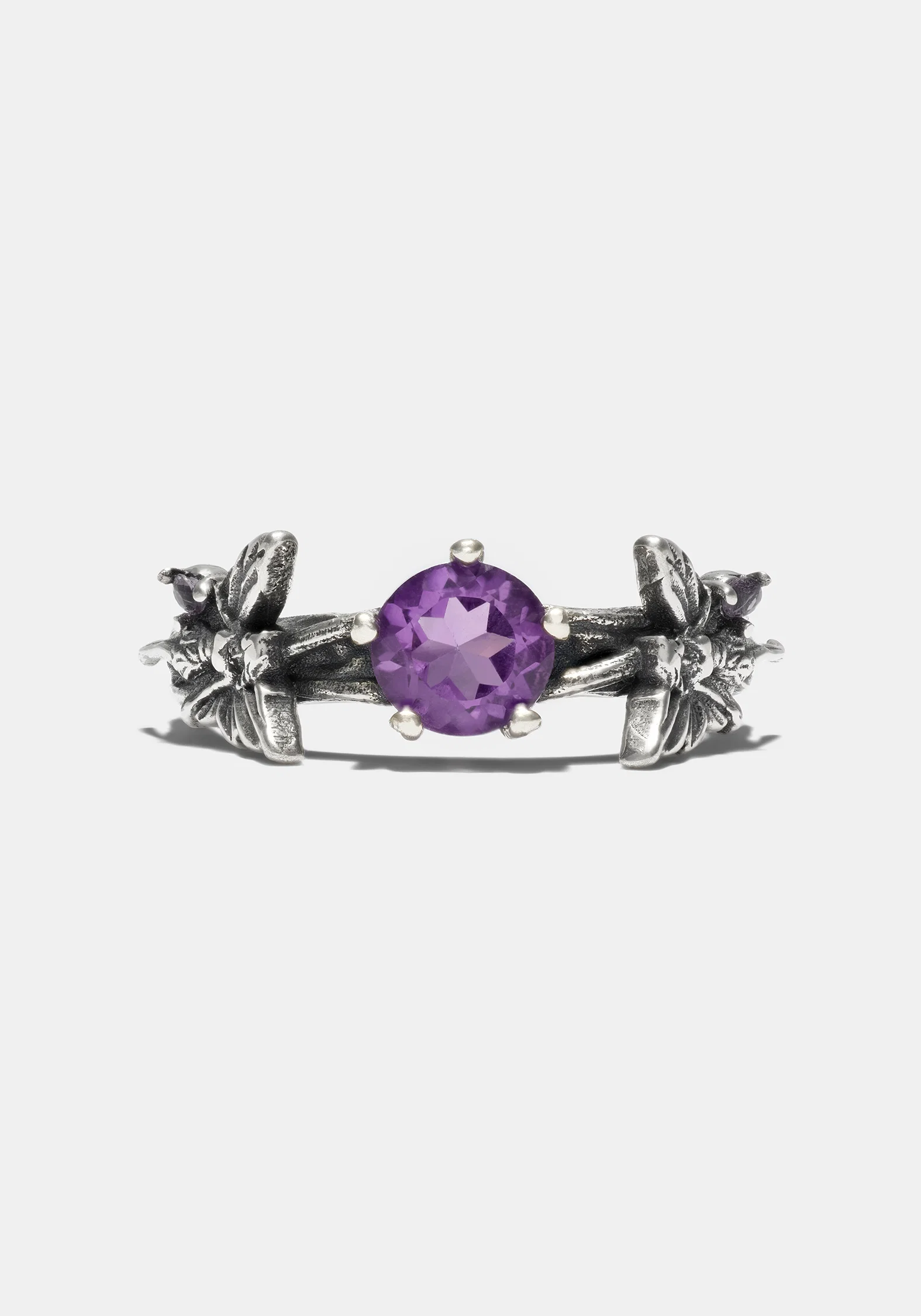 Maypole Sterling Silver Amethyst Fairy Ring - Image 4