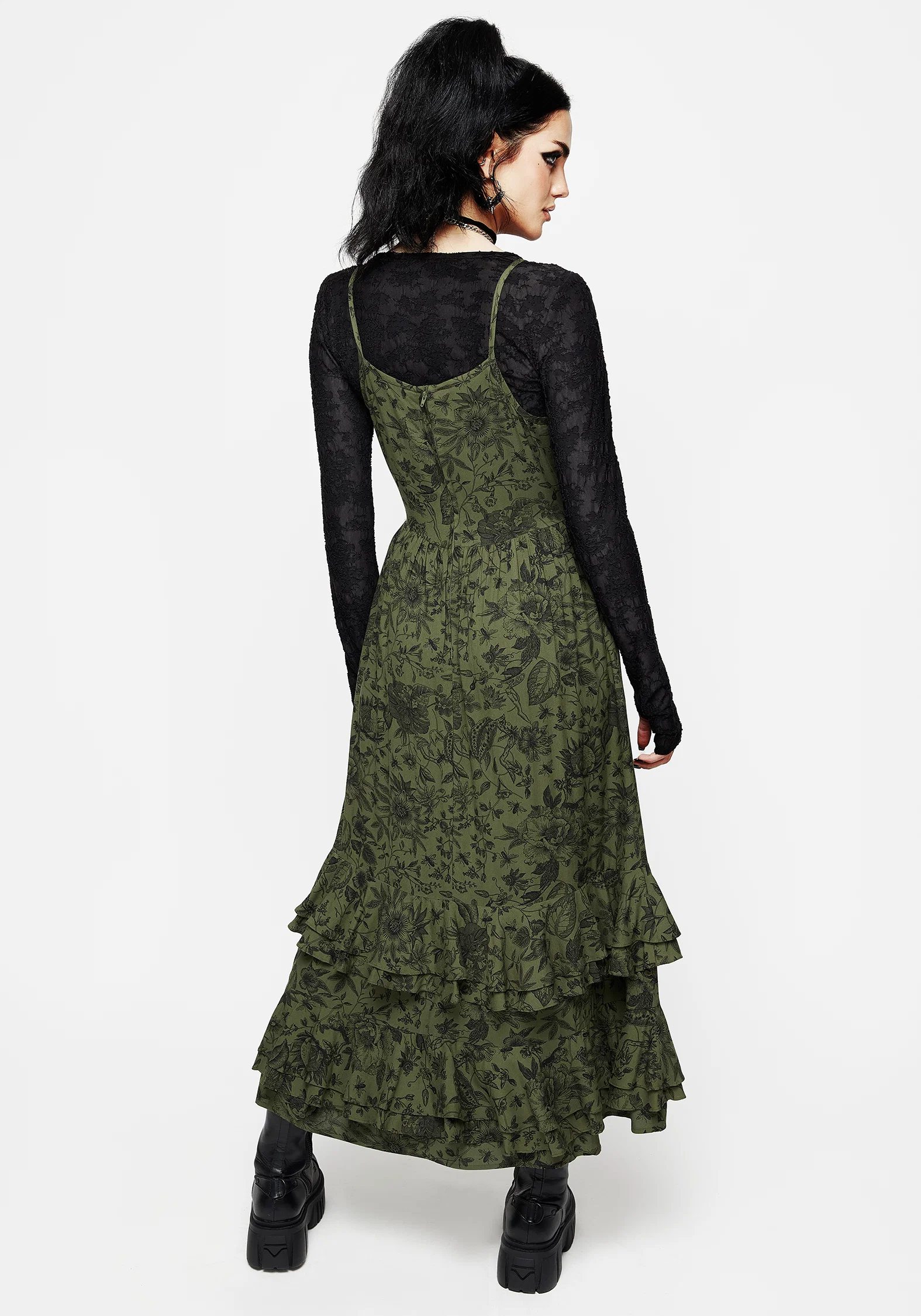 Meadowflowers Floral Print Tiered Midaxi Cami Dress - Image 6
