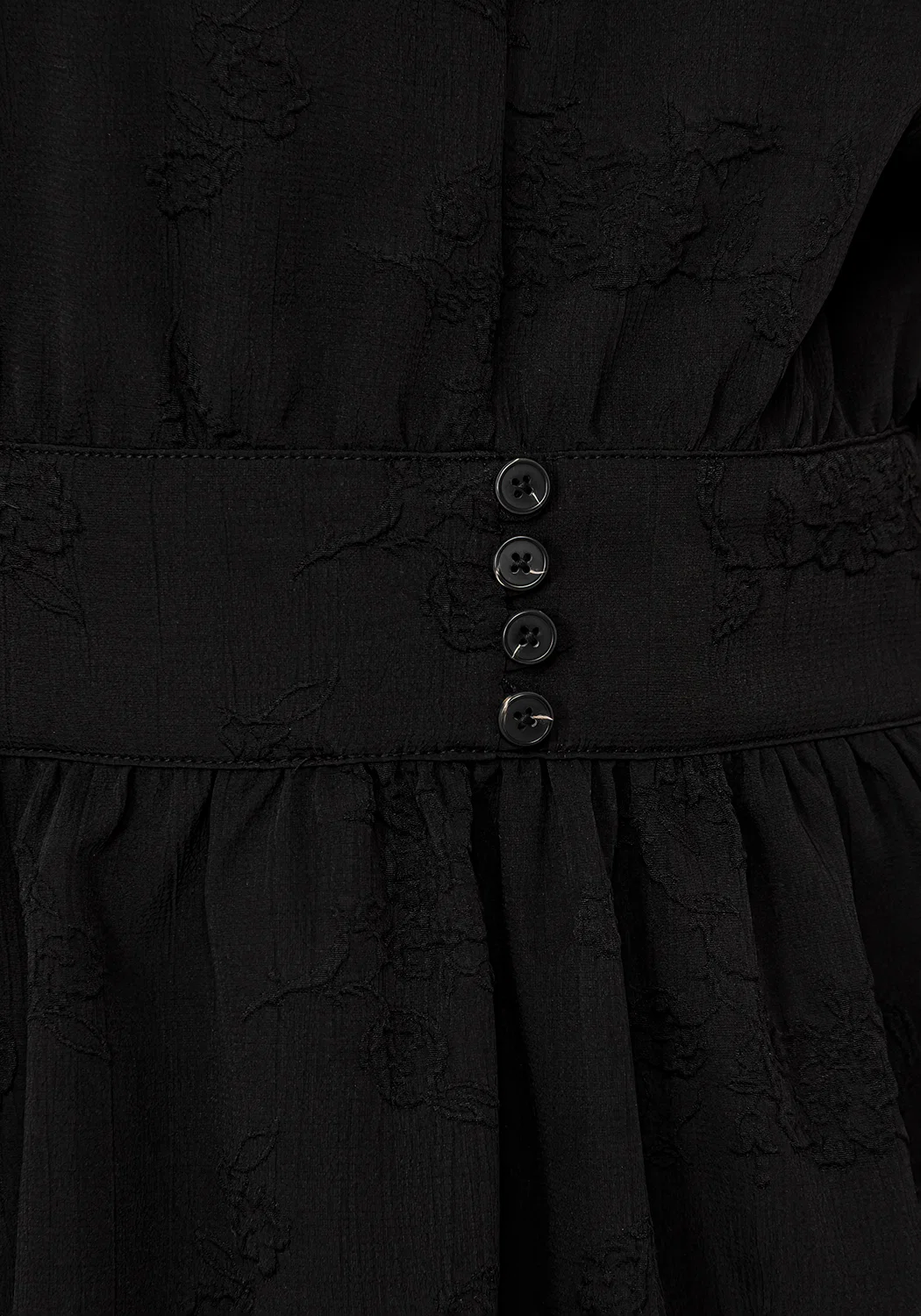 Medea Jacquard V-Neck Midaxi Dress - Image 2