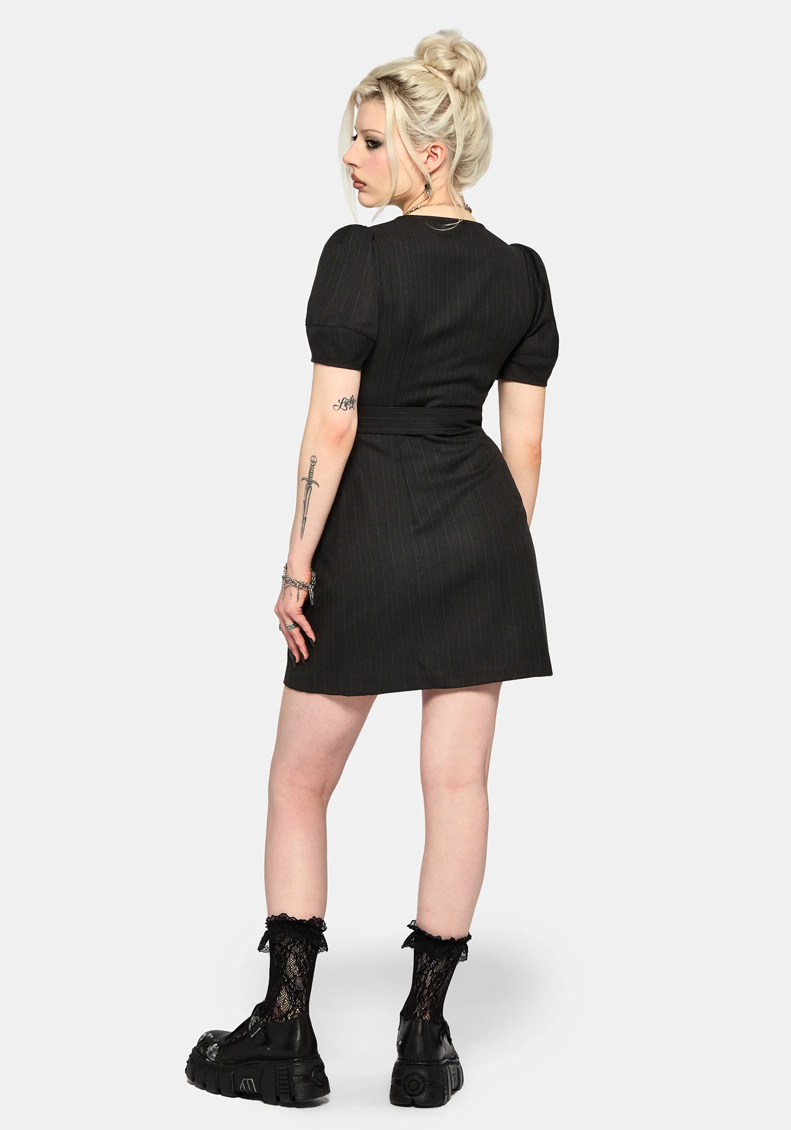 Meliora Wrap Embroidered Mini Dress - Image 4