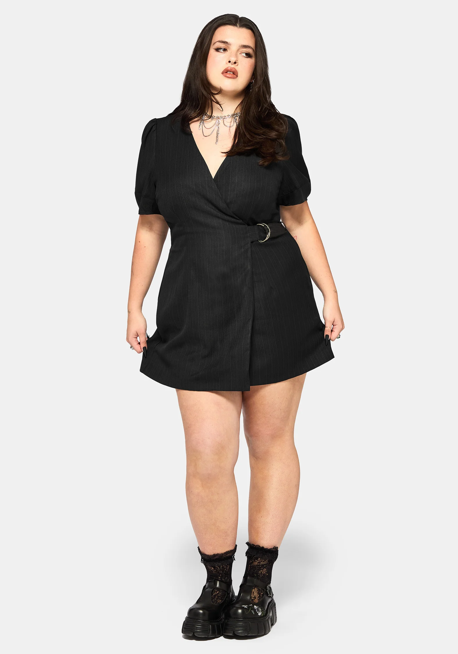 Meliora Wrap Embroidered Mini Dress - Image 7