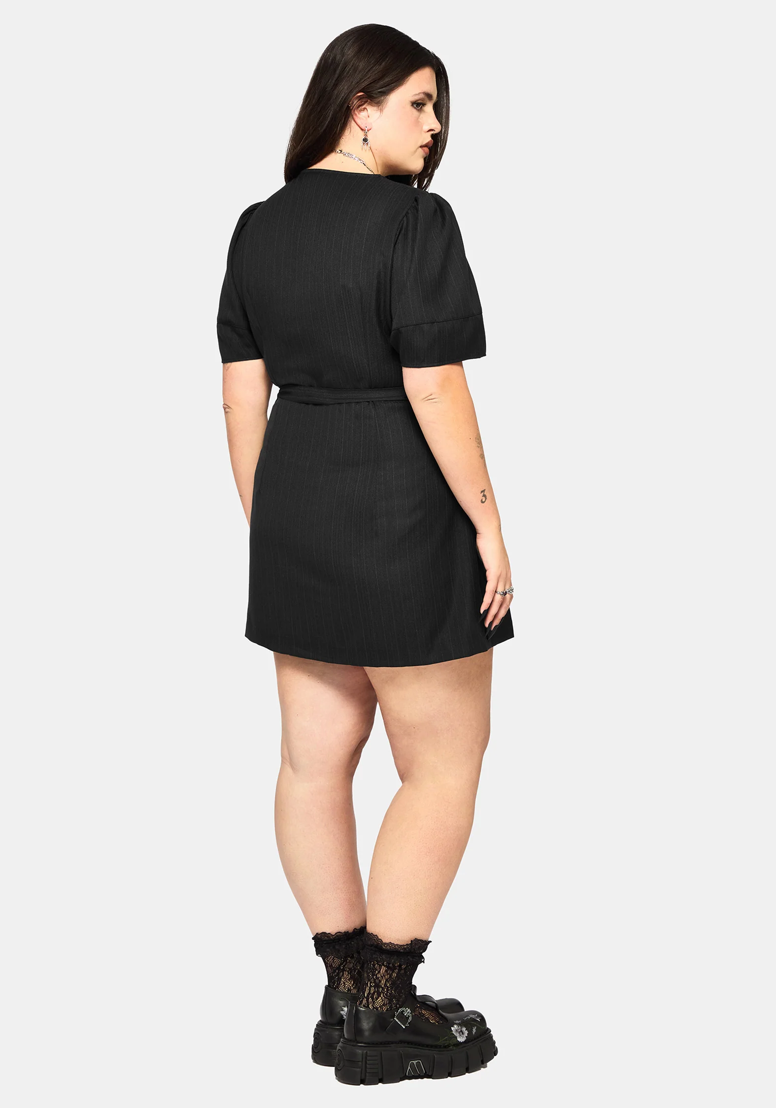 Meliora Wrap Embroidered Mini Dress - Image 9