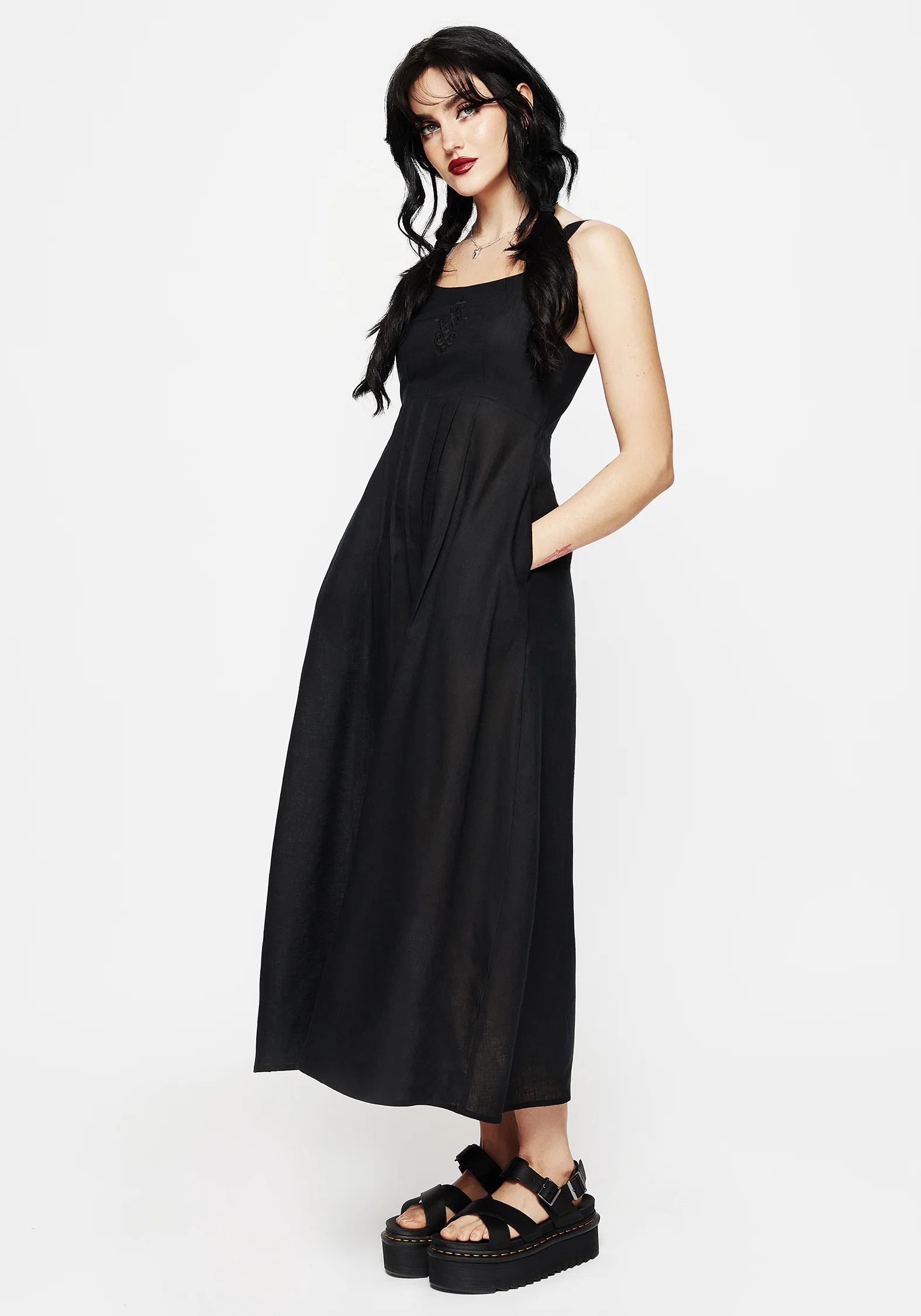 Merrymount Embroidered Midaxi Dress - Image 4
