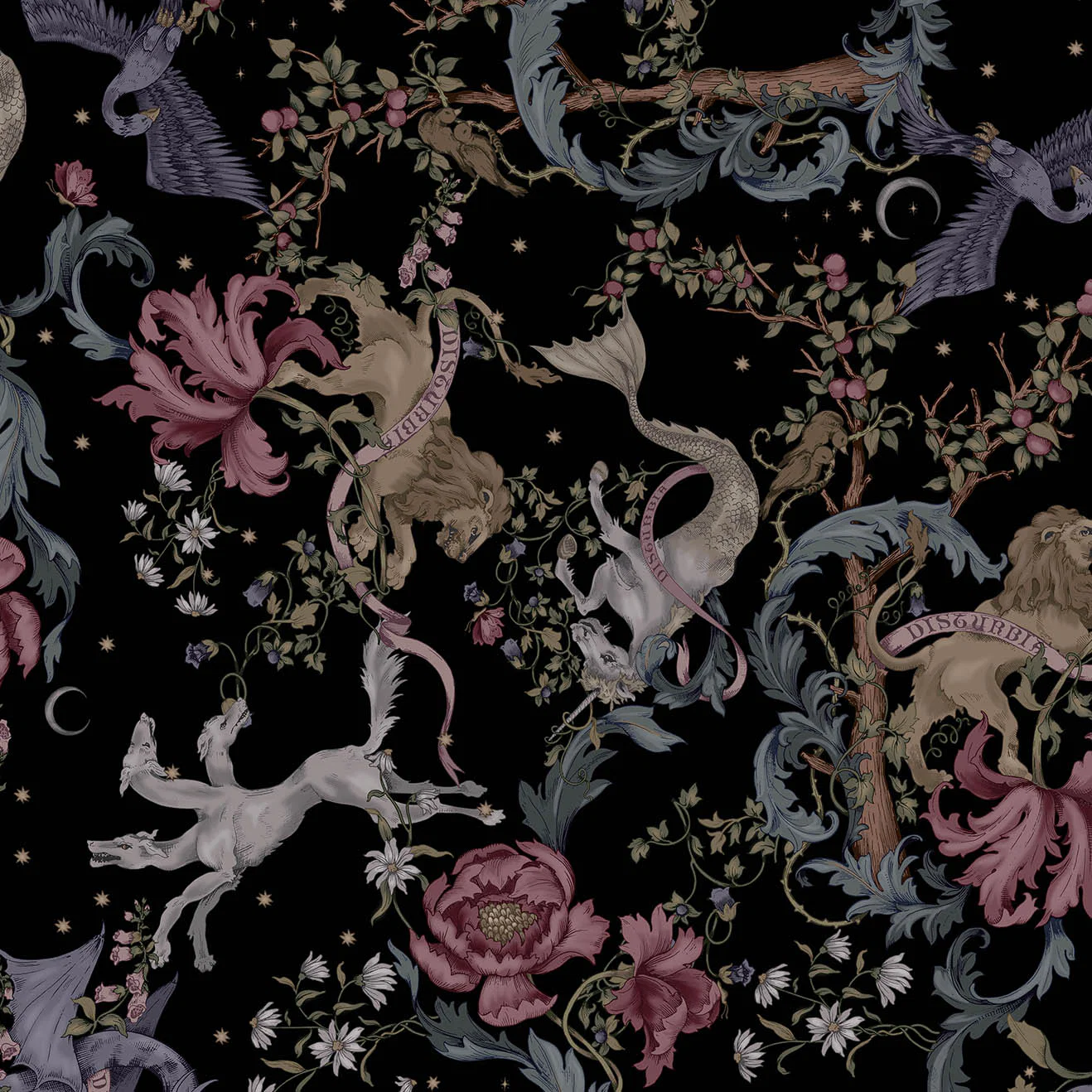 Merunicorn Enchanted Forest Print Button Up Mini Dress - Image 9