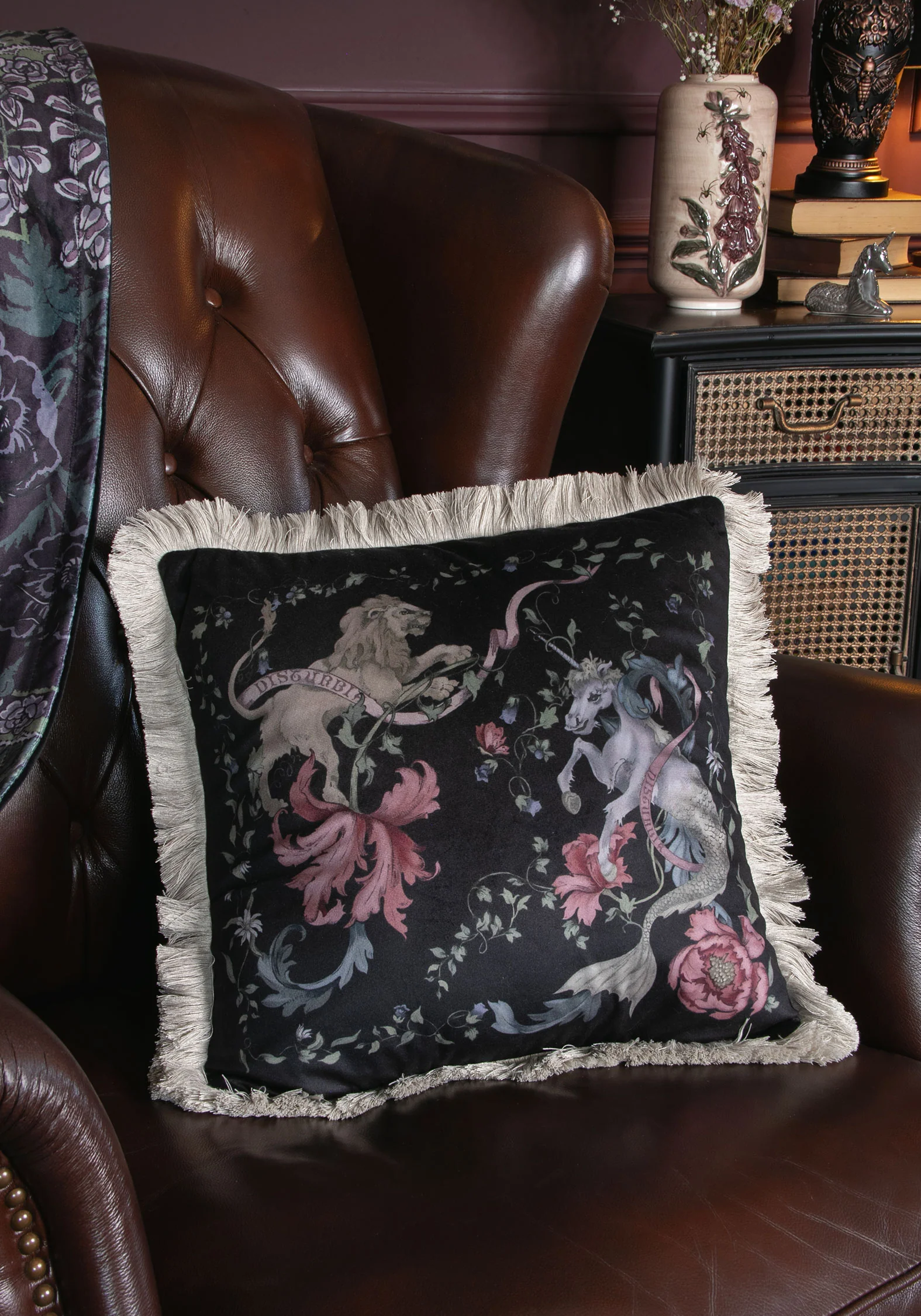 Merunicorn Fringed Edge Cushion - Image 2