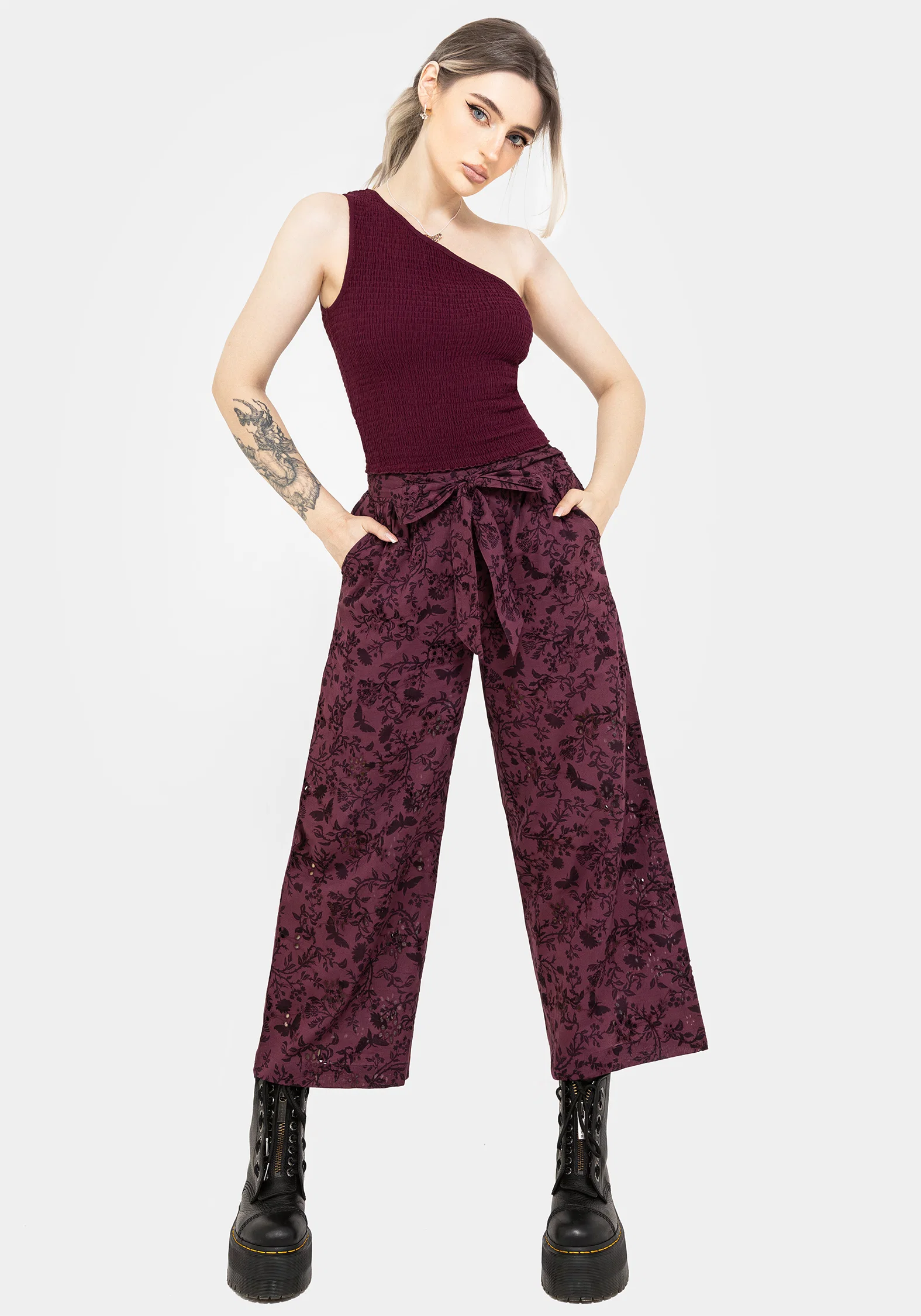 Midsommar Cotton Asymmetric Shirred Top - Image 5