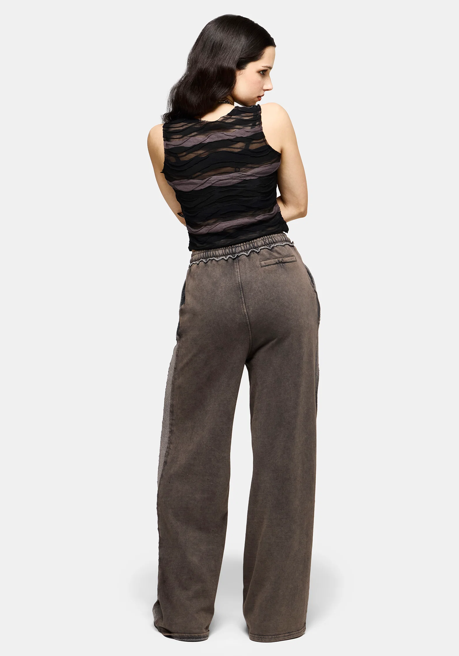 Mio Witches Knot Distressed Seam Jogger - Image 3