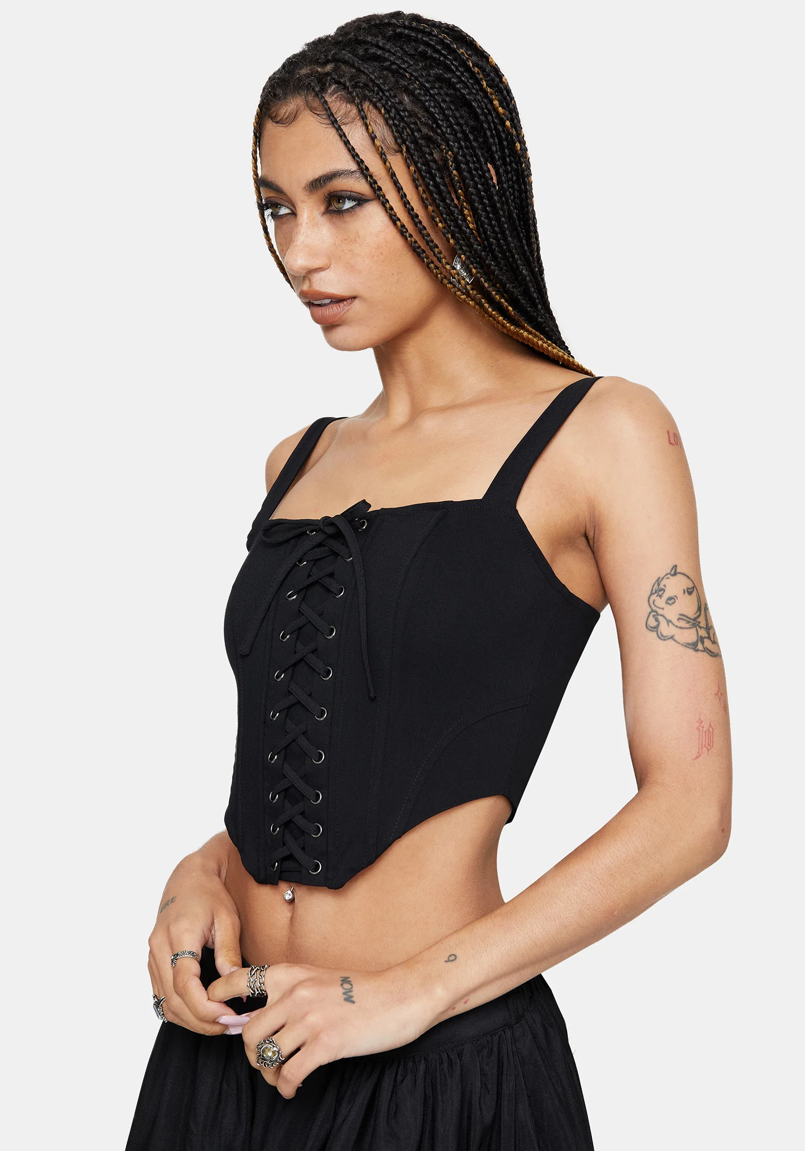 Miranda Lace Up Corset Top - Image 4