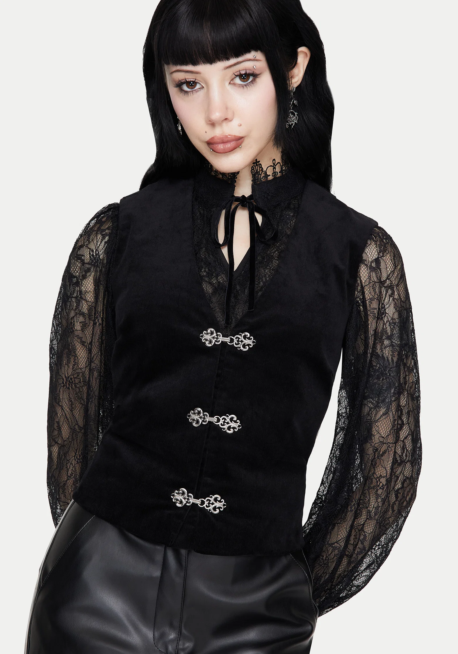 Mire Sleeveless Corduroy Waistcoat Top - Image 6