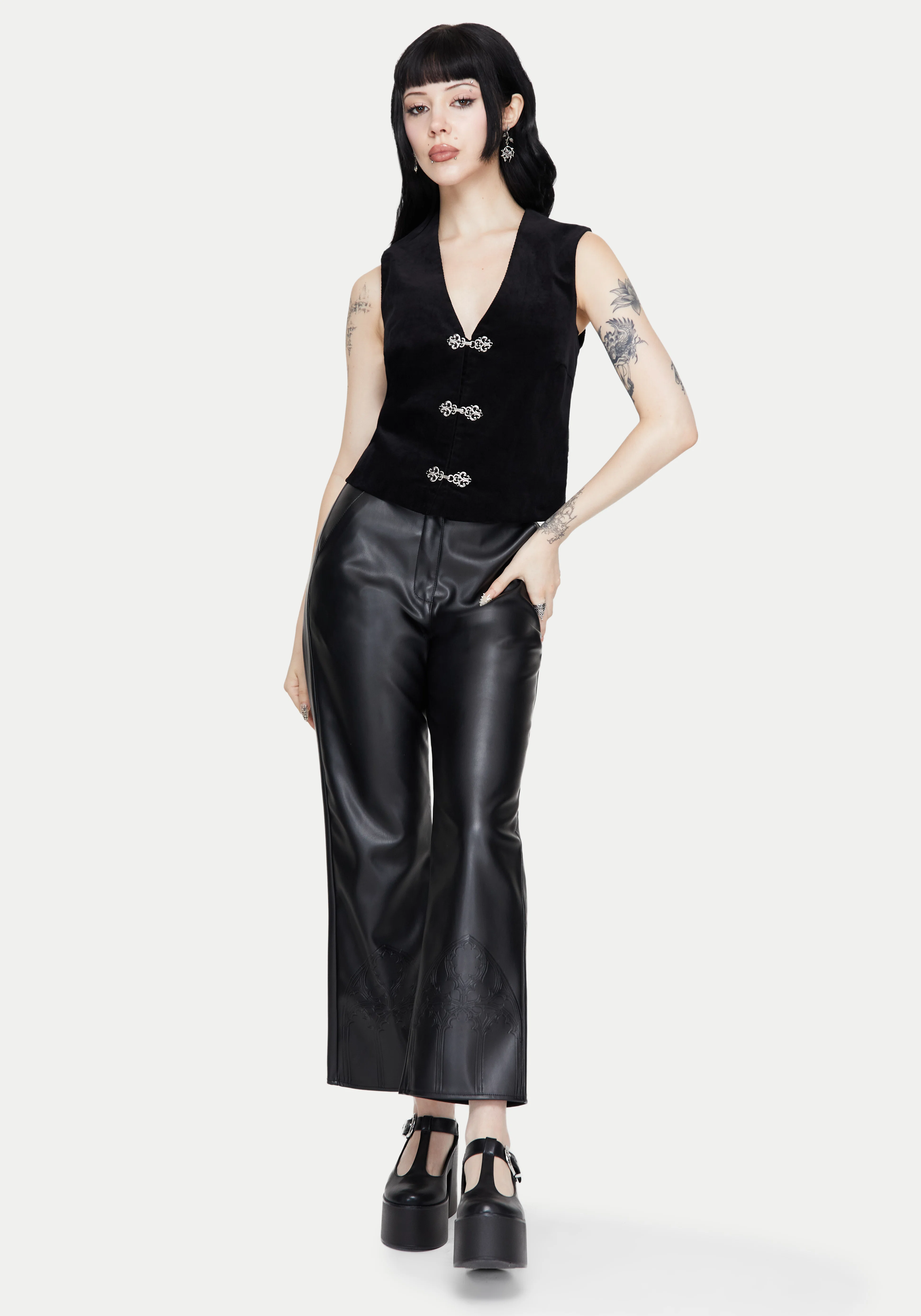 Mire Sleeveless Corduroy Waistcoat Top - Image 7