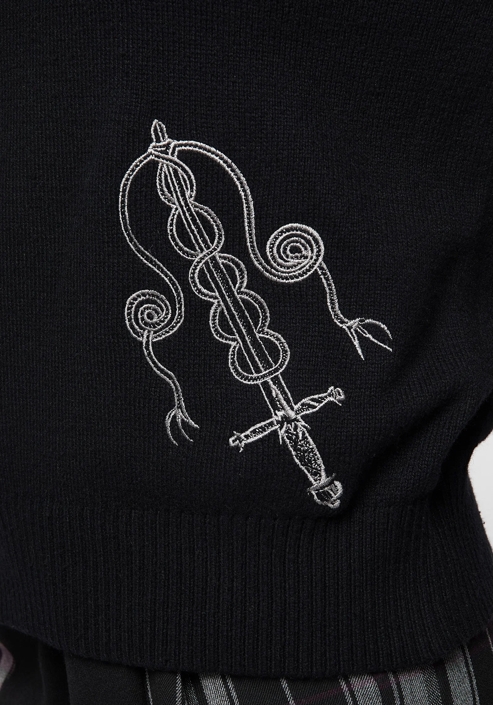 Misericorde Embroidered Knit Jumper - Image 2