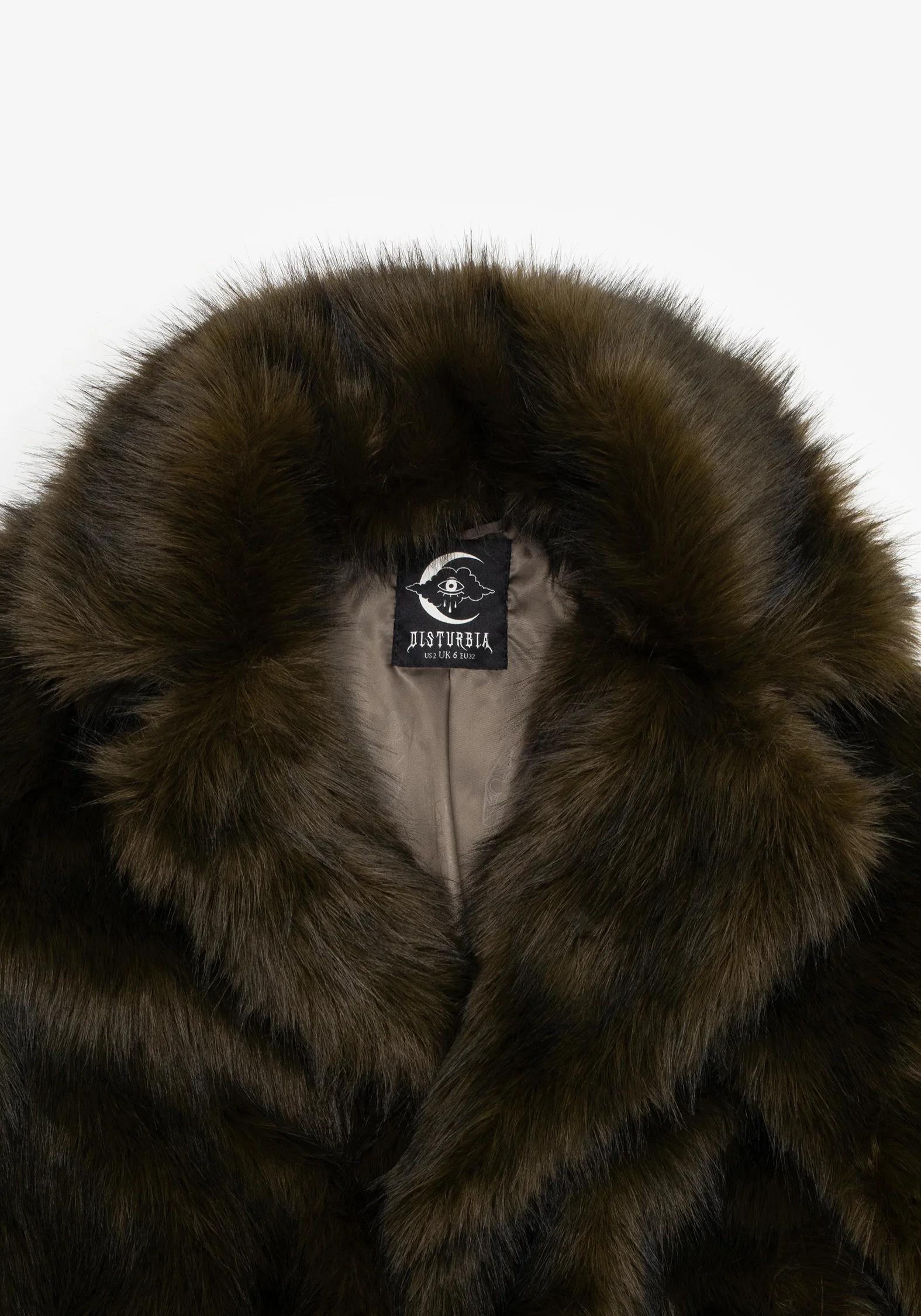 Monstrum Cropped Faux Fur Jacket - Image 10