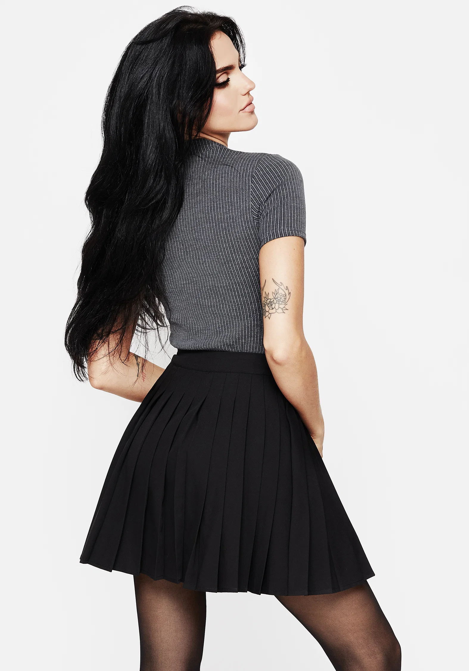 Moonage Pleated Mini Skirt - Image 3
