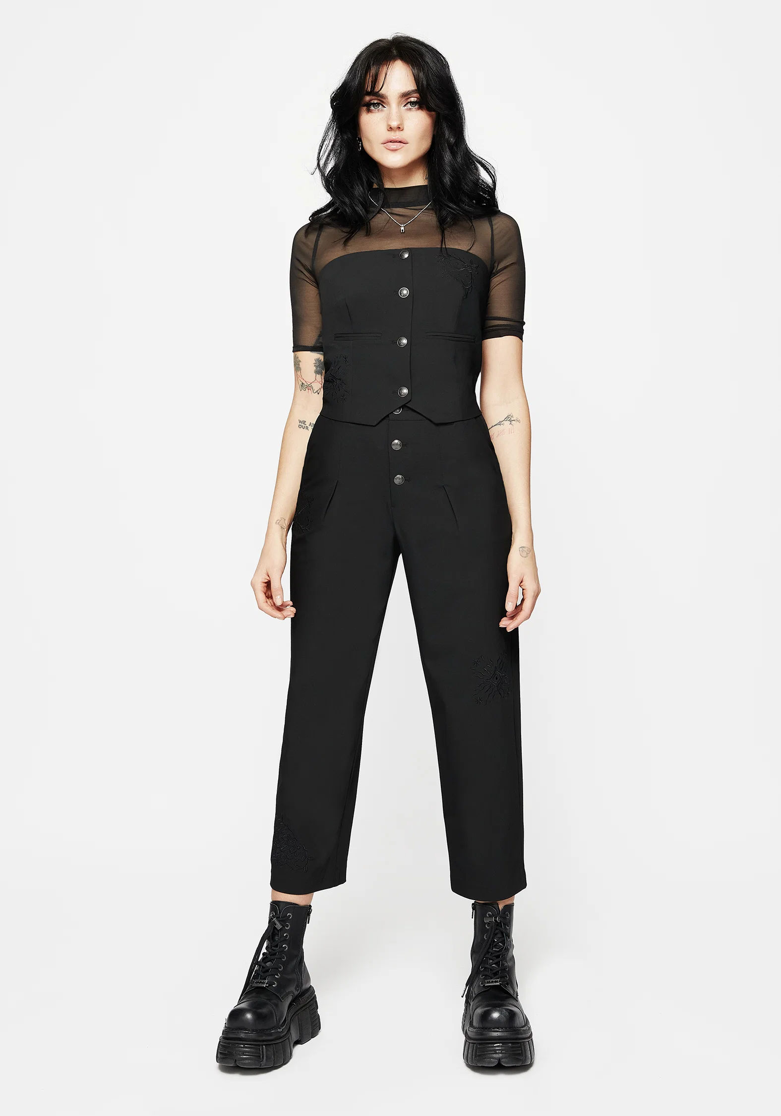 Moonbow Embroidered Tailored Trouser - Image 6