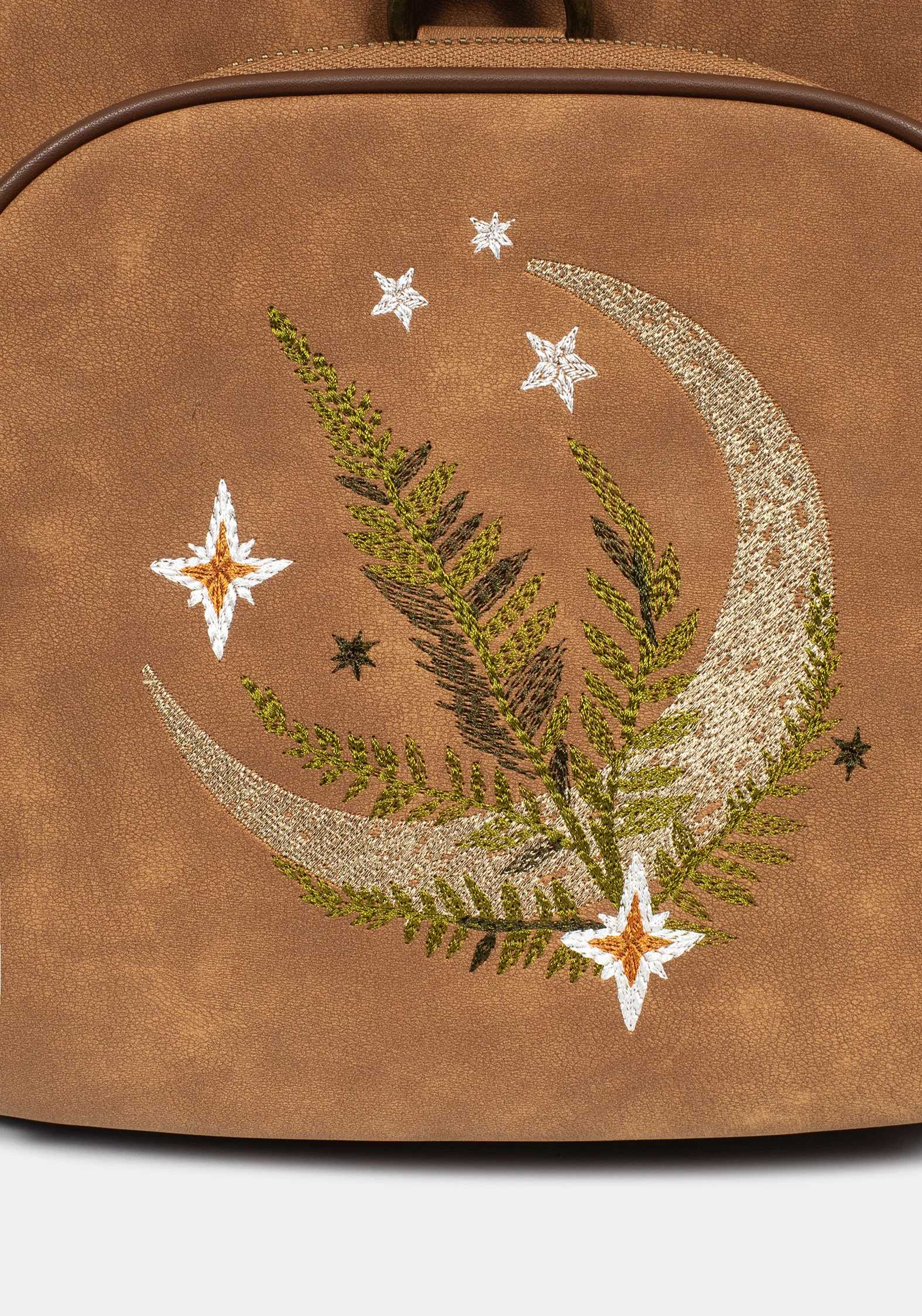 Moonlit Moon Embroidered Backpack - Image 3