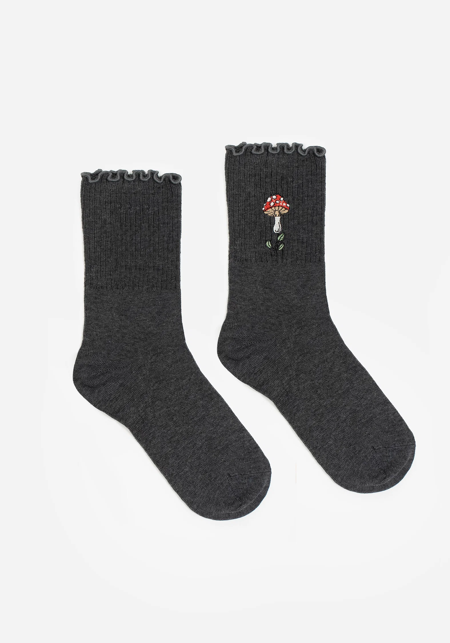 Morchella Embroidered Mushroom Socks - Image 5