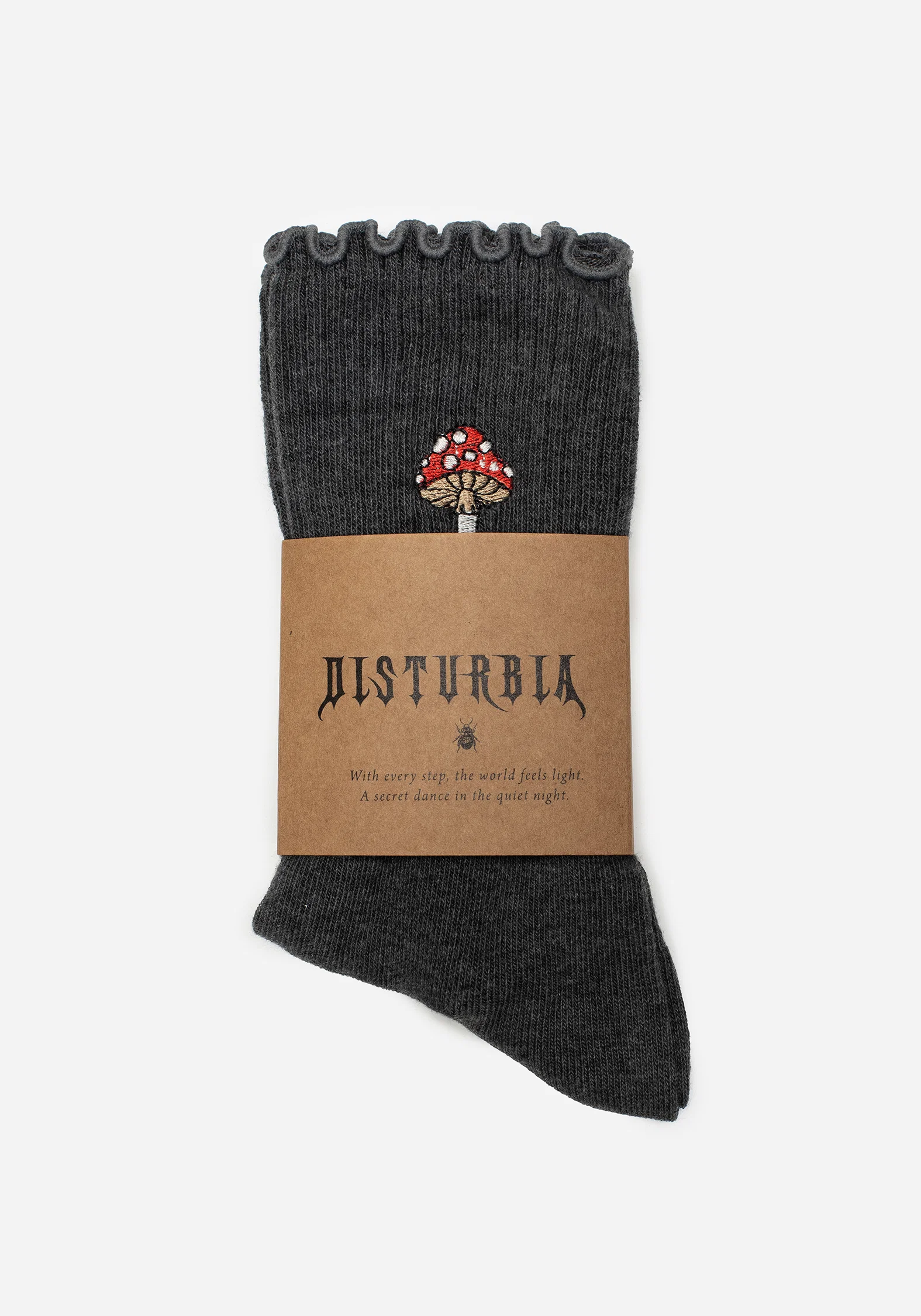 Morchella Embroidered Mushroom Socks - Image 7