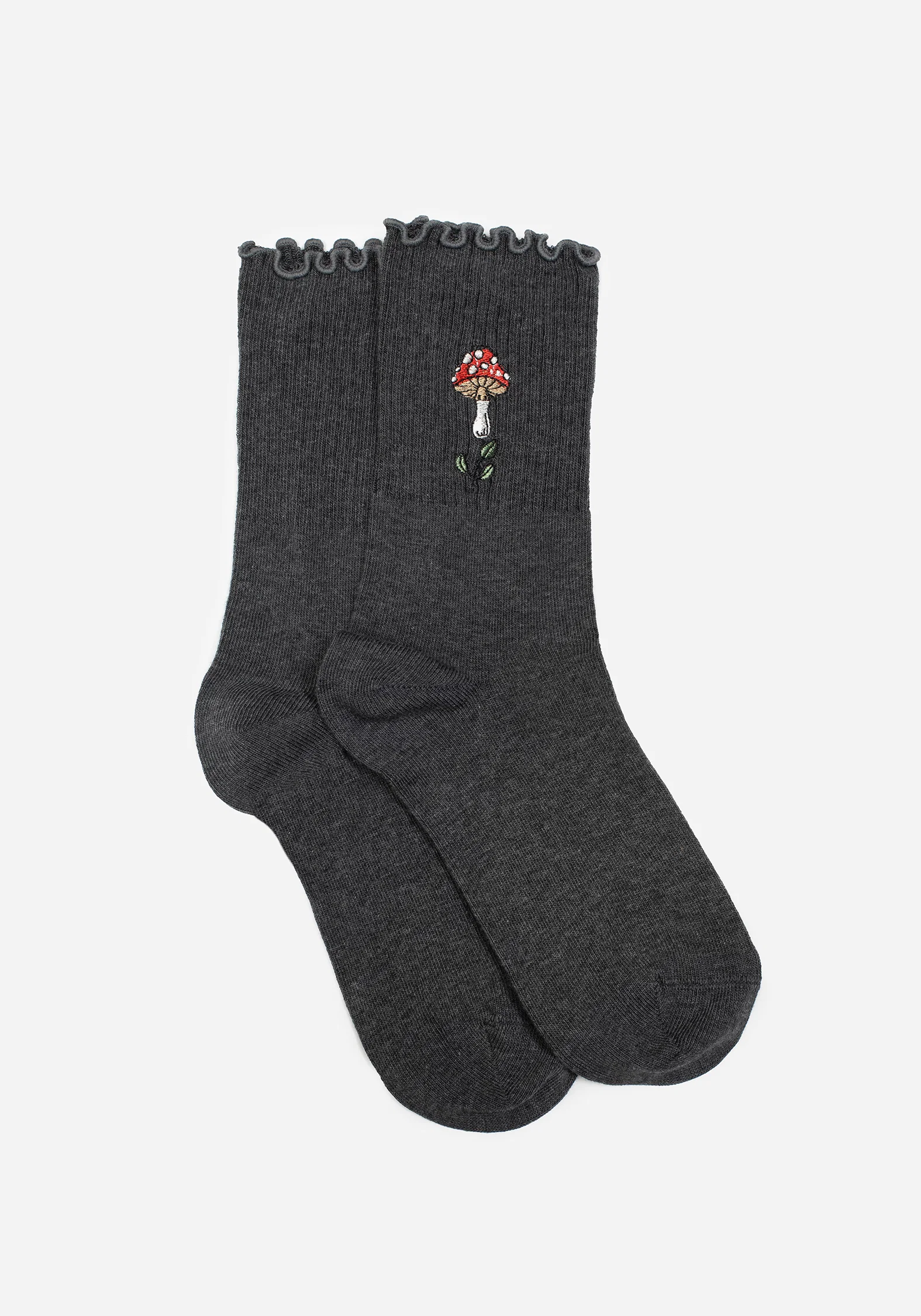 Morchella Embroidered Mushroom Socks - Image 8
