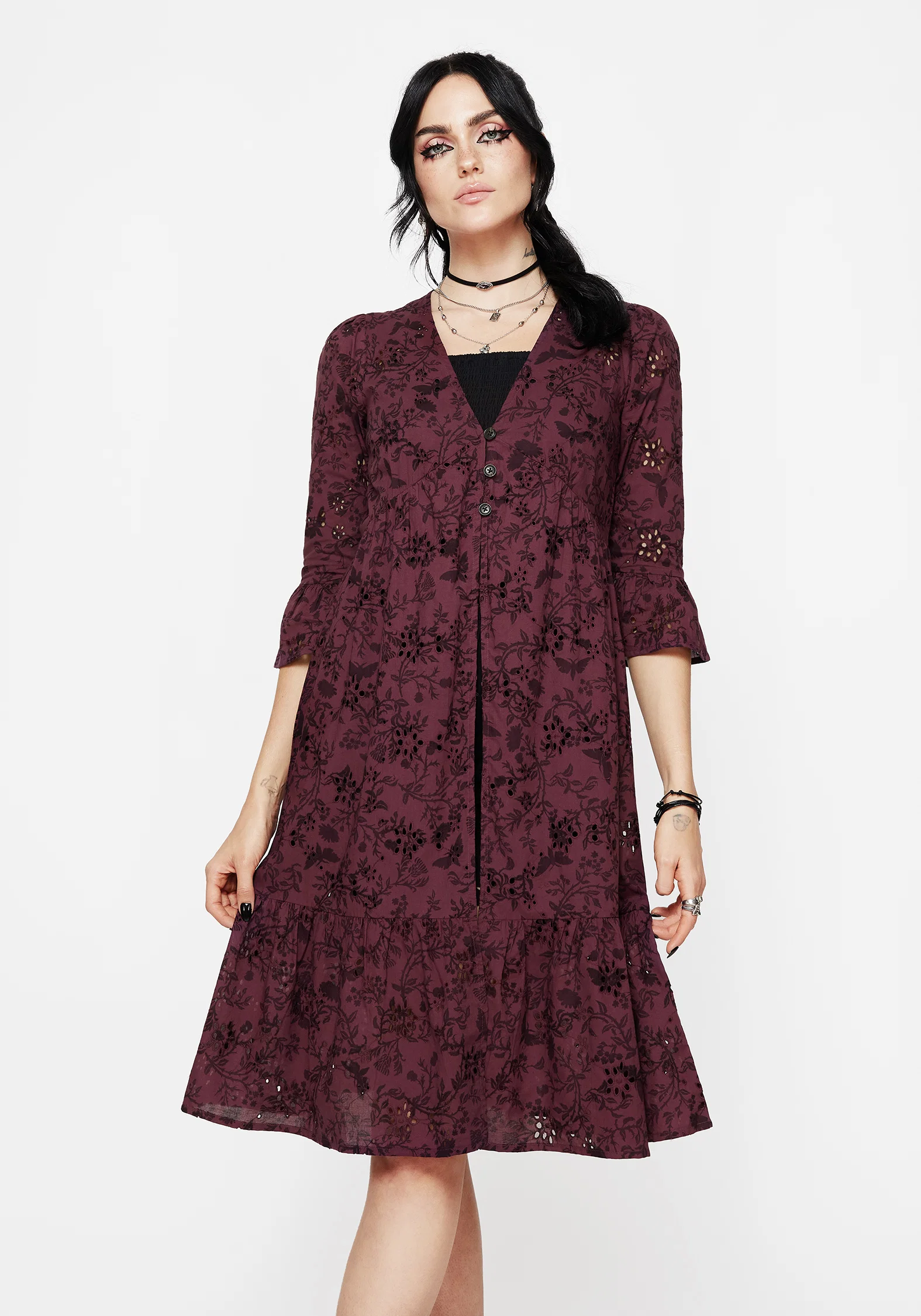 Morgana Cotton Broderie Overdress - Image 5
