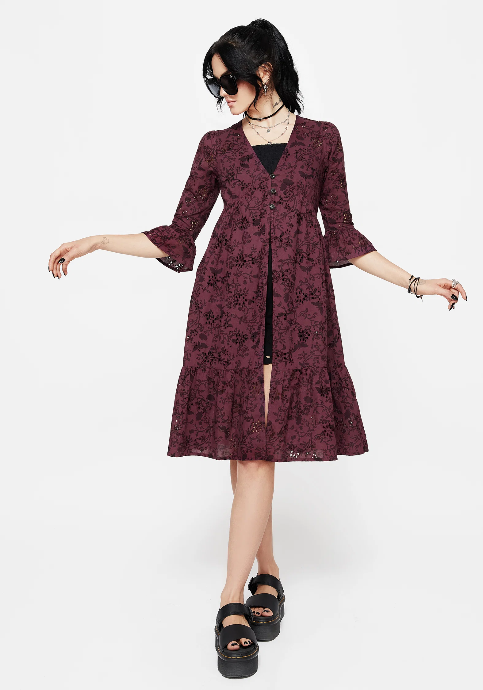 Morgana Cotton Broderie Overdress - Image 6