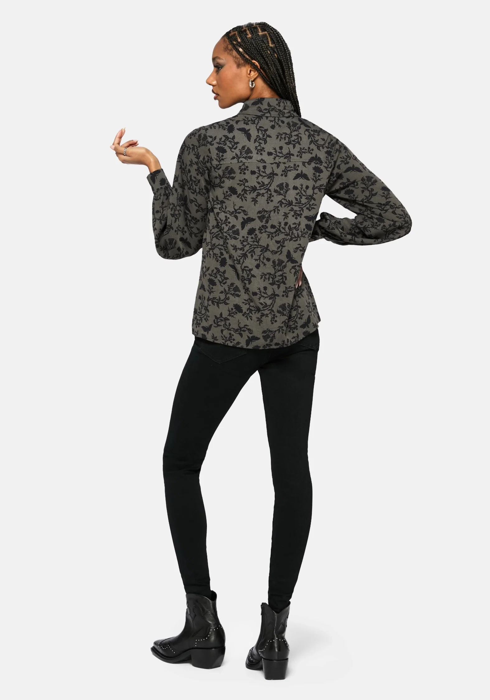 Morgana Long Sleeved Shirt - Green - Image 3