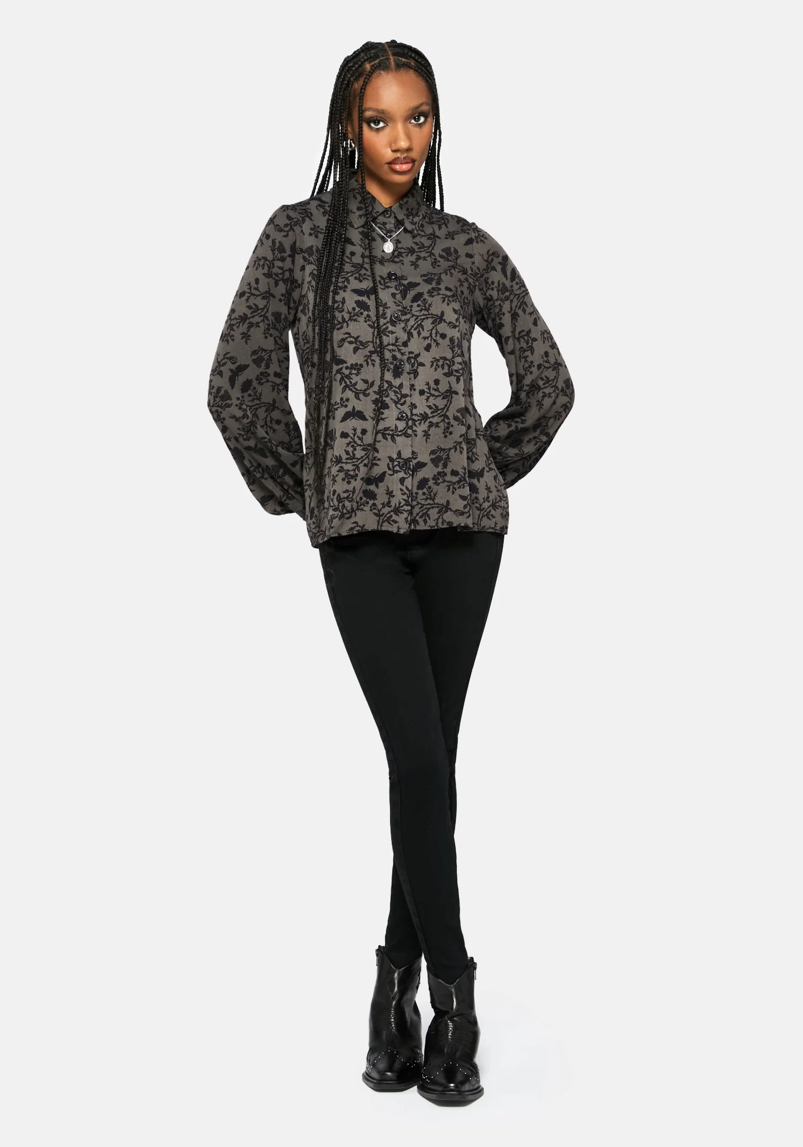 Morgana Long Sleeved Shirt - Green - Image 4