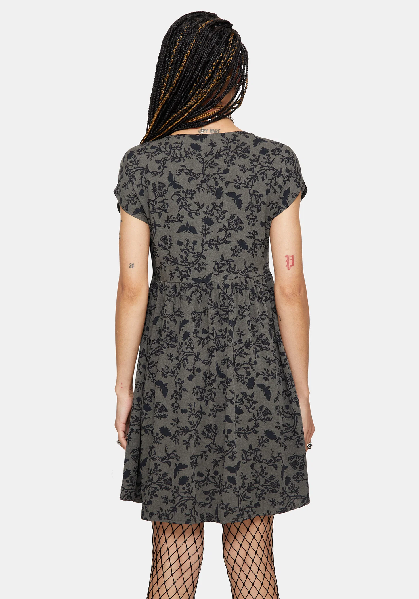 Morgana Mini Dress - Green - Image 3