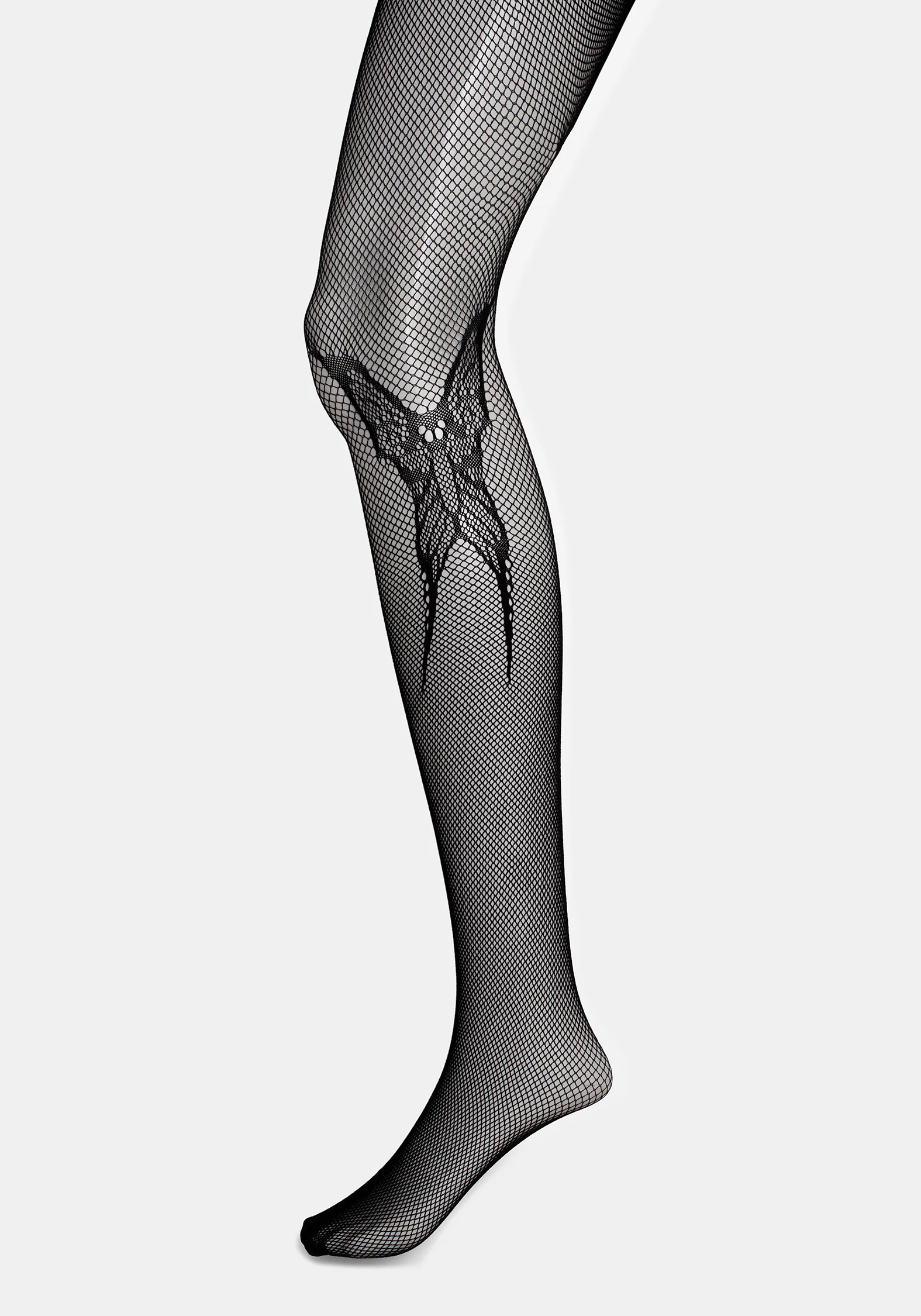 Morlit Moth Detail Fishnet Tights - Image 7