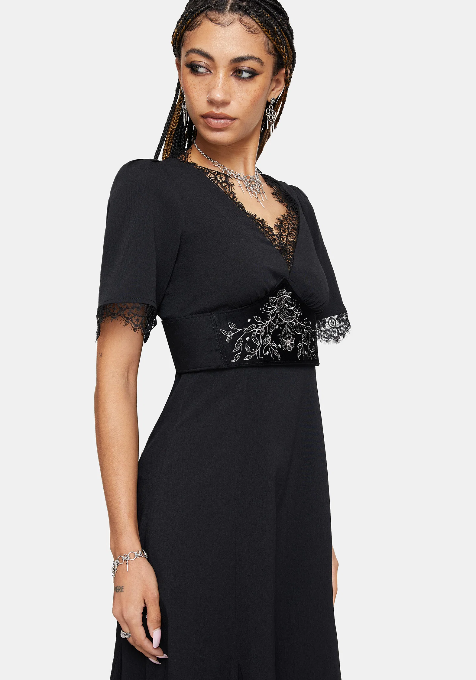 Morrigan Star Crossed Embroidered Waist Belt - Image 2