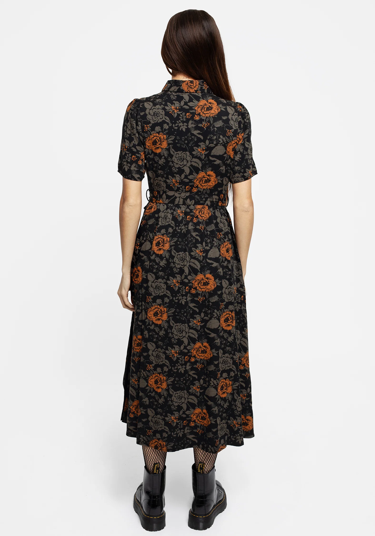 Mortify Floral Print Midi Shirt Dress - Image 3