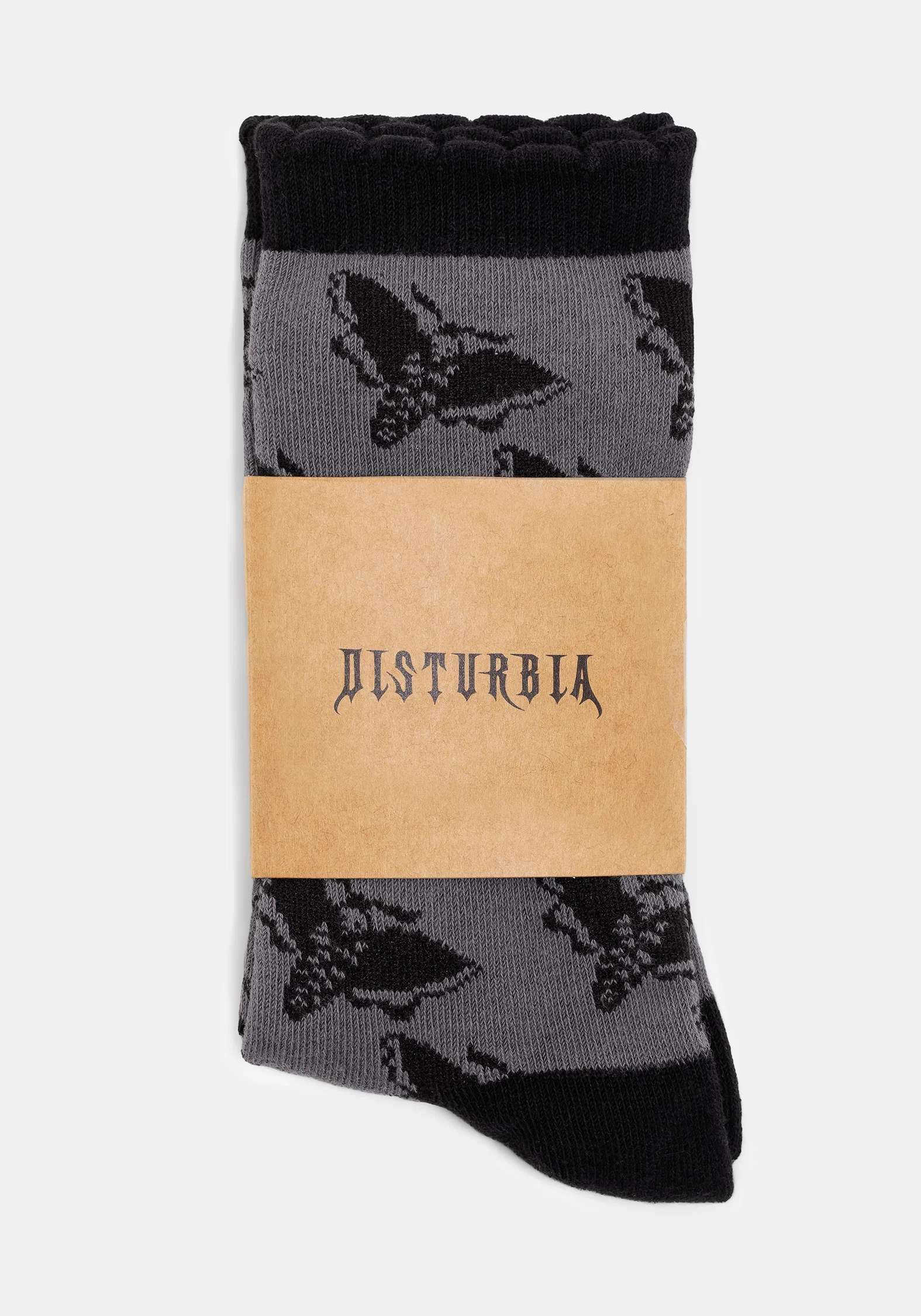 Mortmoth Jacquard Knit Socks - Black - Image 6