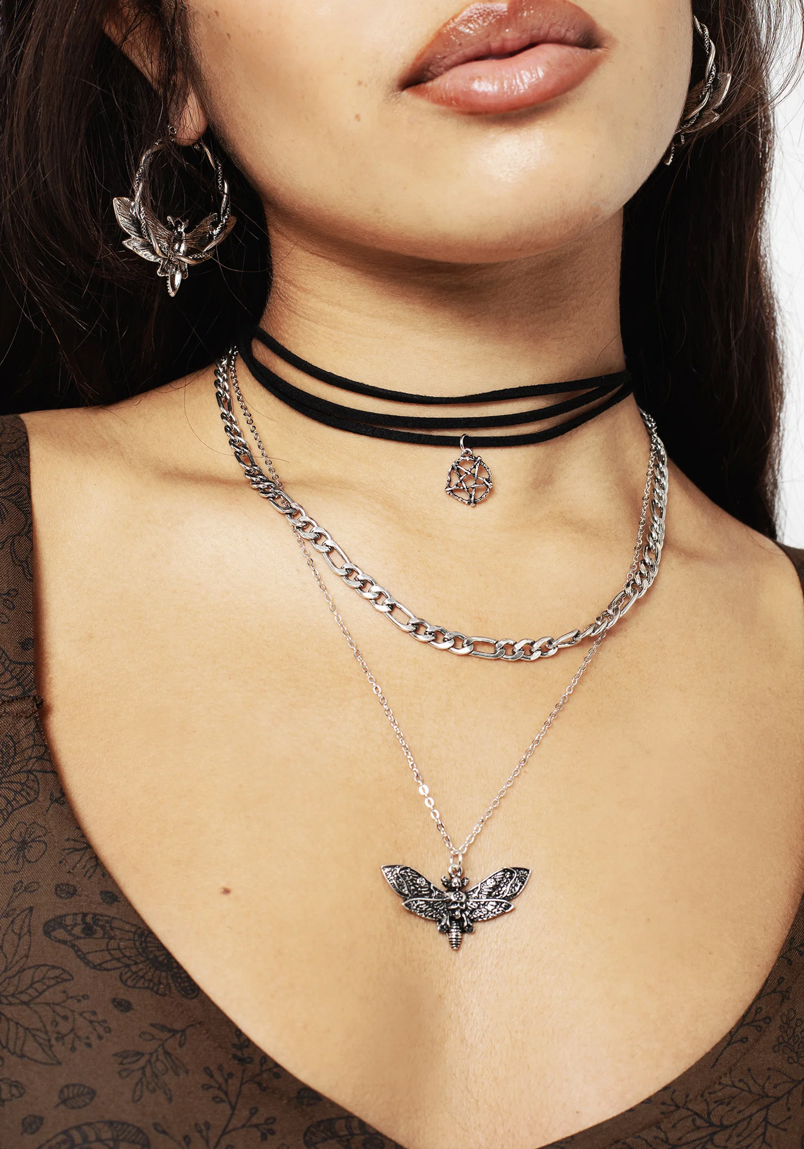 Mortmoth Layered Choker Necklace - Image 3