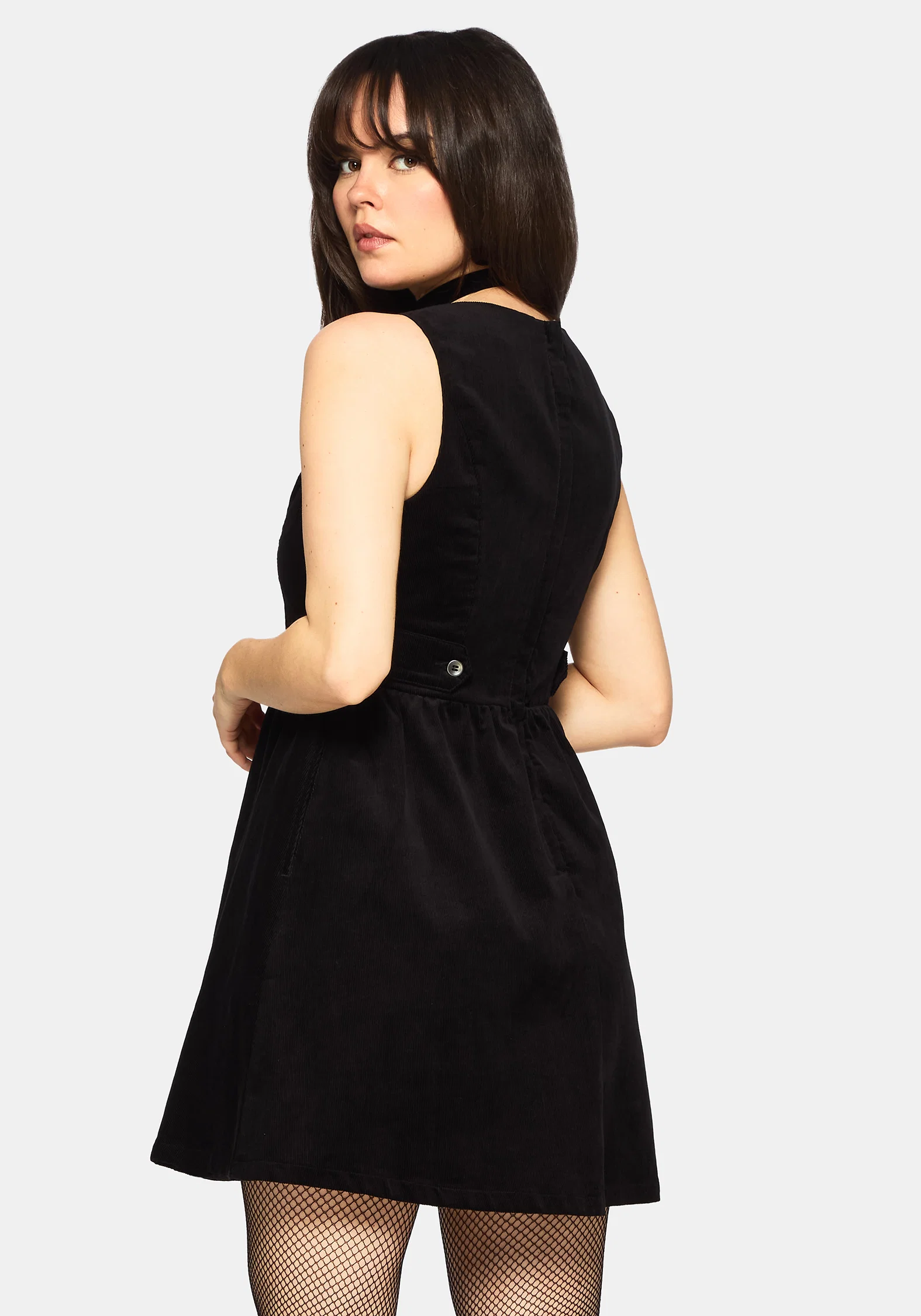 Mournia Cord Button Up Mini Dress - Image 3