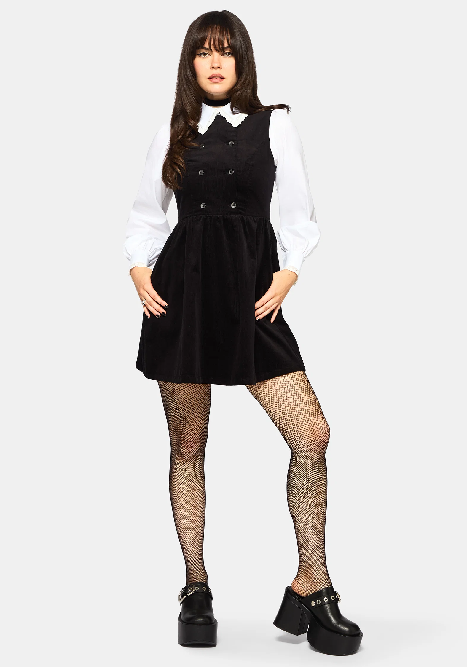Mournia Cord Button Up Mini Dress - Image 5