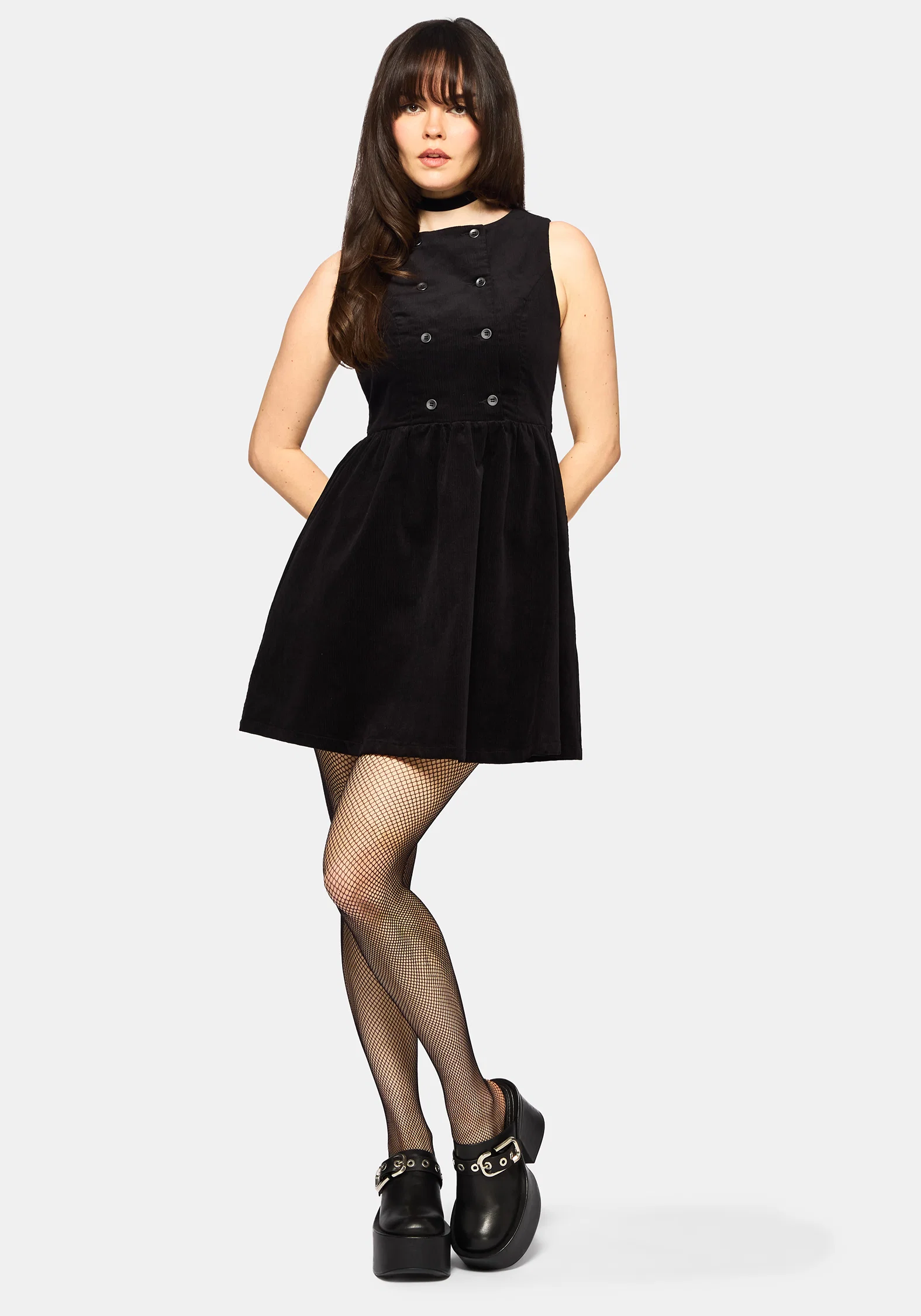 Mournia Cord Button Up Mini Dress - Image 6