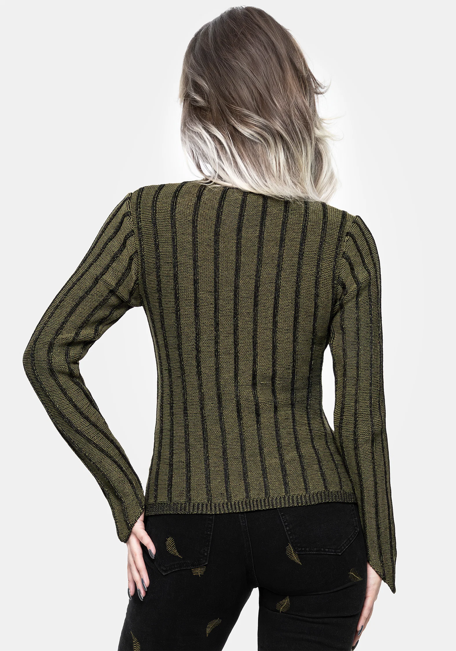 Myrsina Plated Rib Knit Top - Image 3