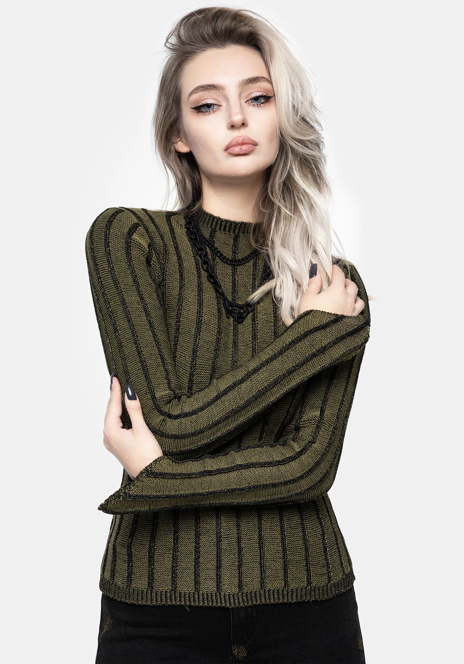Myrsina Plated Rib Knit Top - Image 7