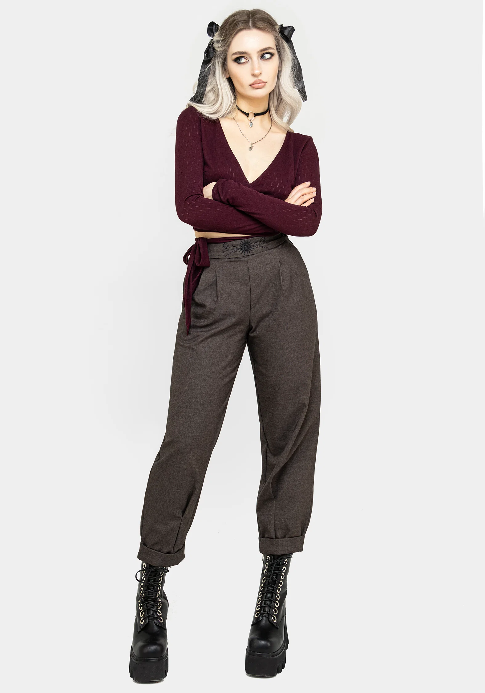 Mystic Embroidered Balloon Trousers - Image 4