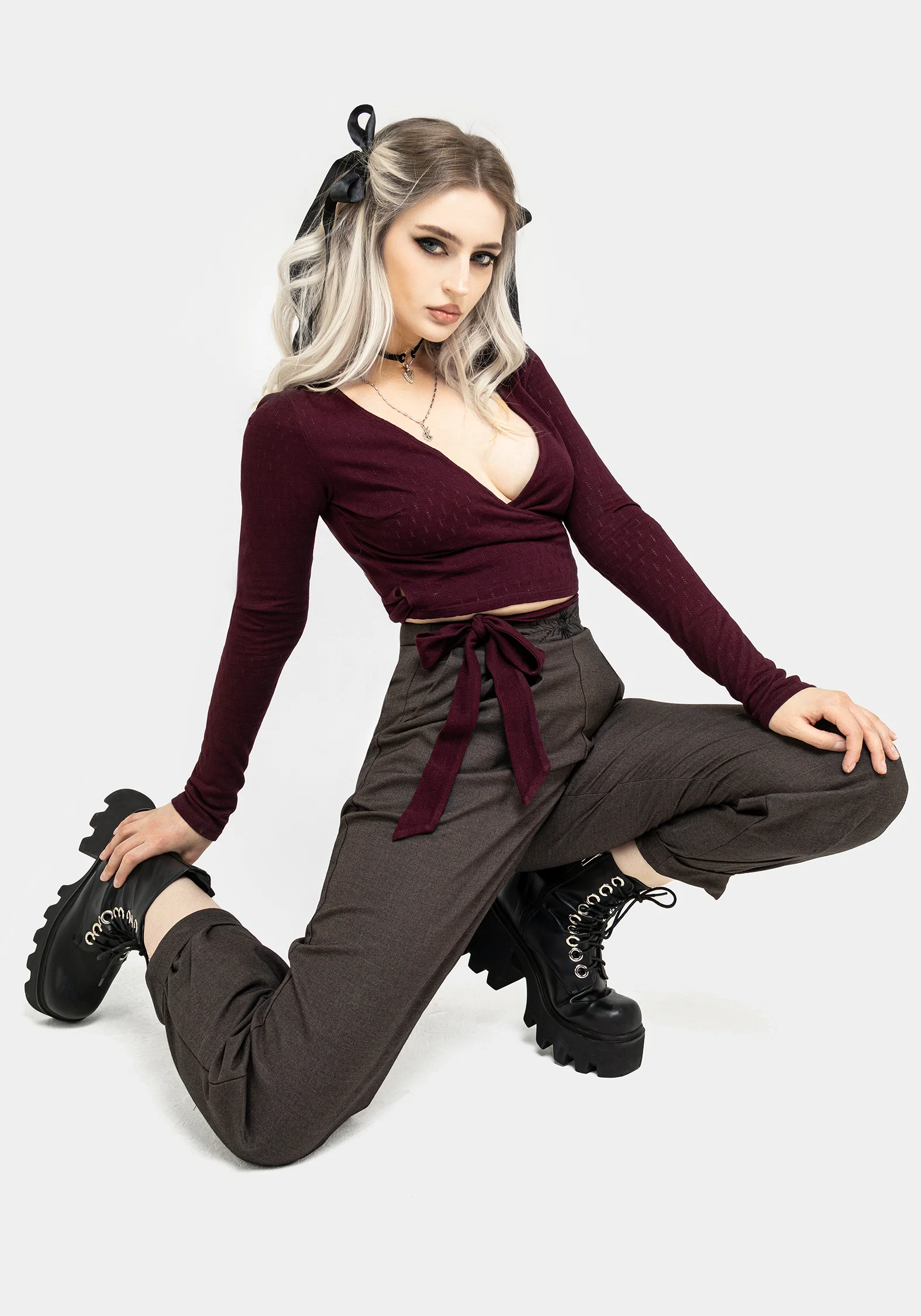 Mystic Embroidered Balloon Trousers - Image 7