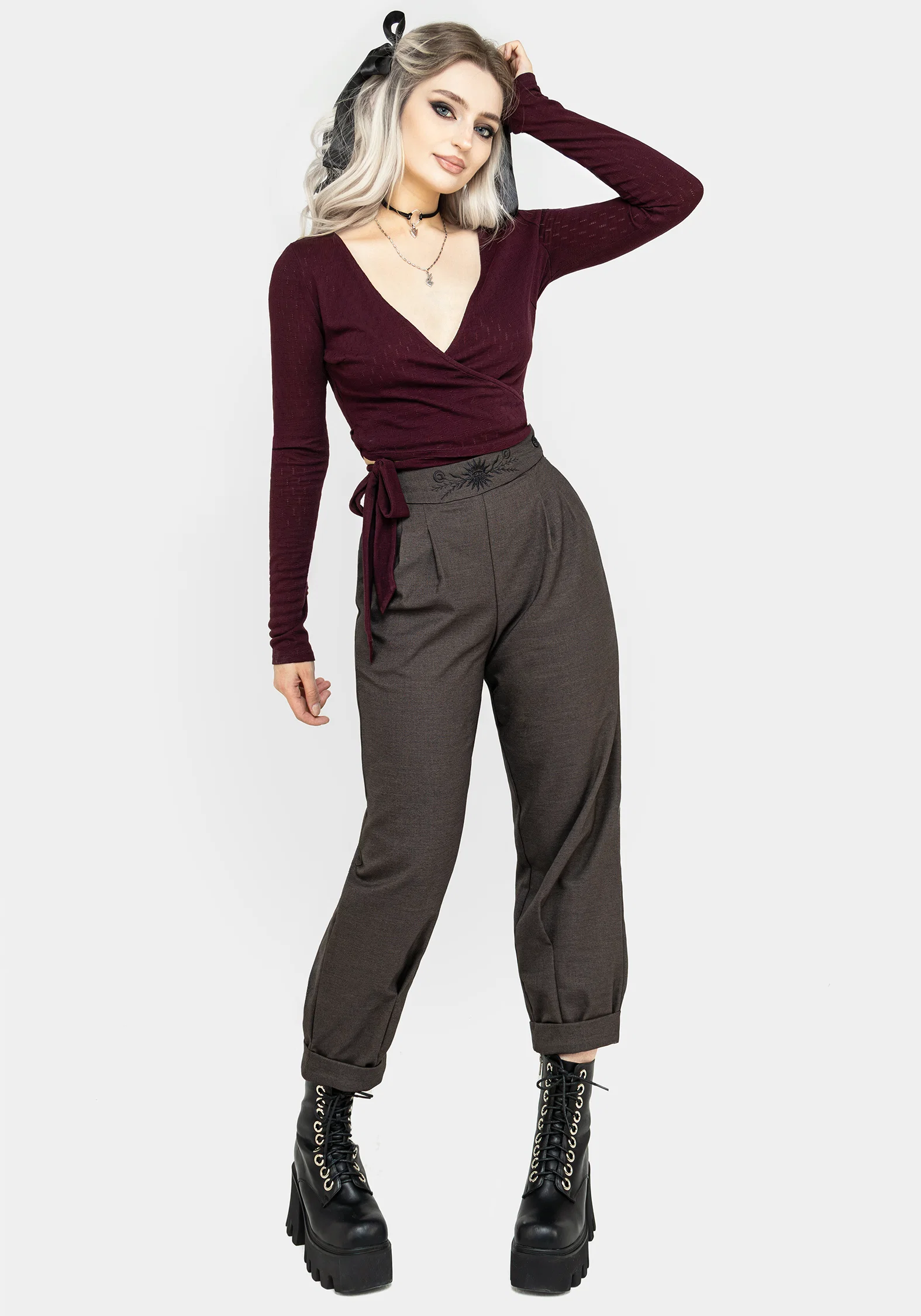 Mystic Embroidered Balloon Trousers - Image 8