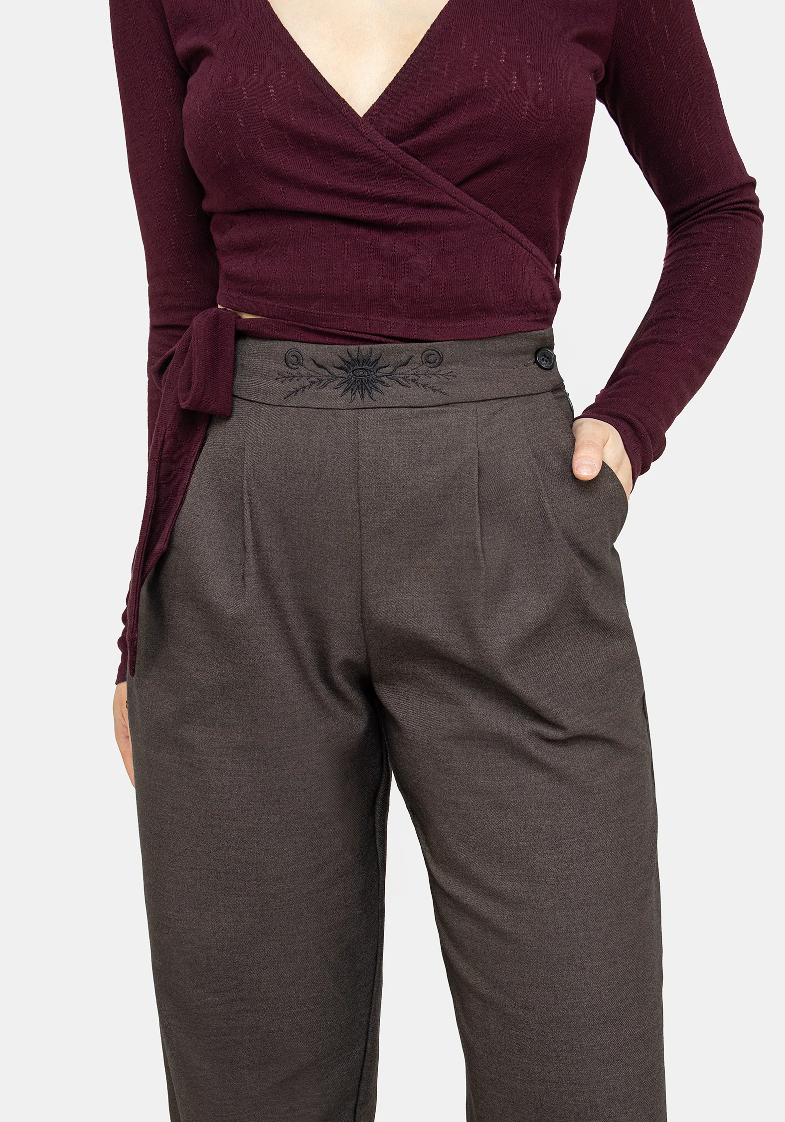 Mystic Embroidered Balloon Trousers - Image 9