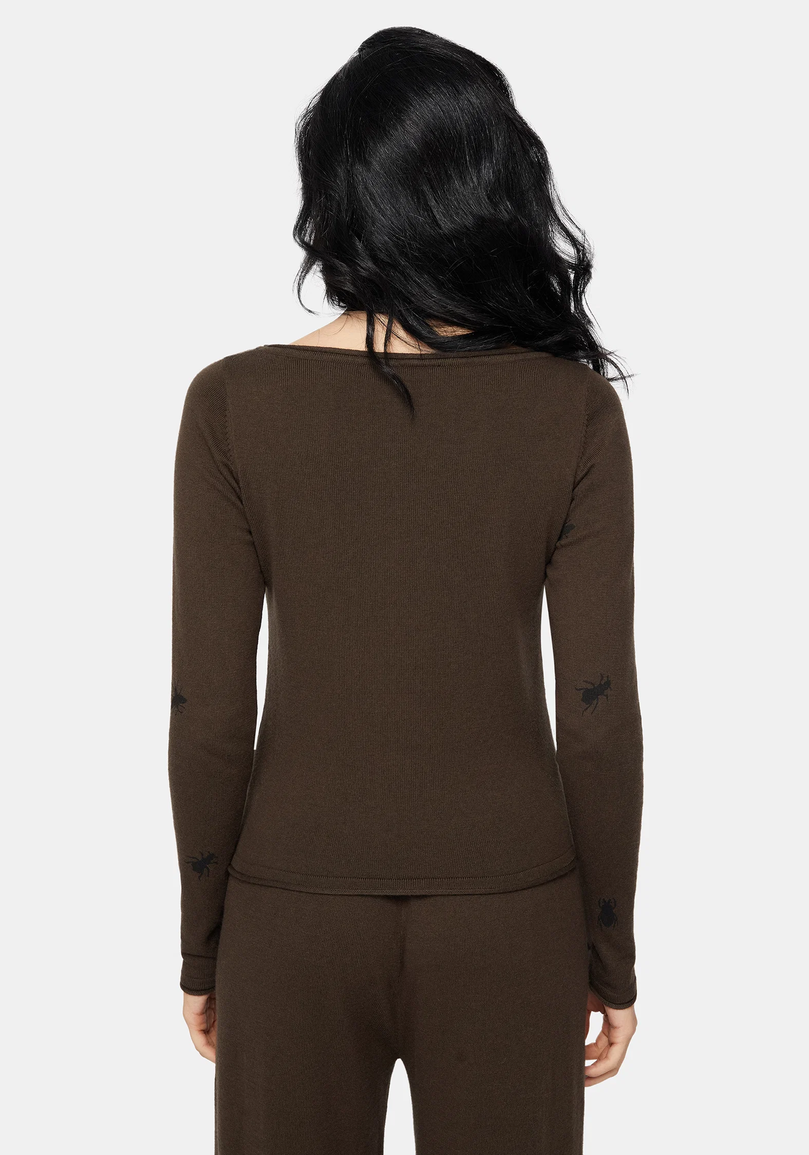 Mythidra Bug Printed Lounge Knit Top - Image 3