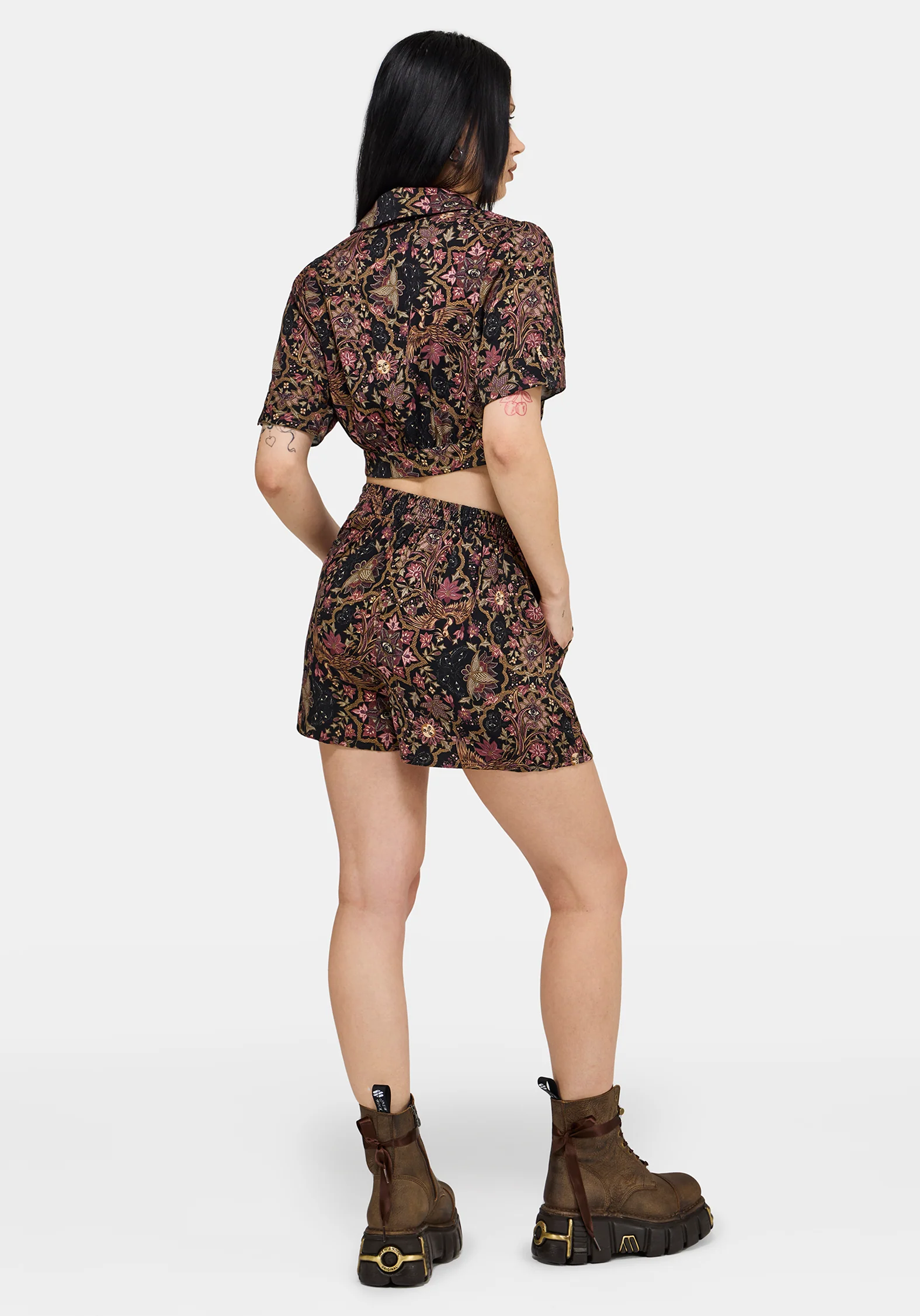 Mythos Print Crop Shirt - Image 3