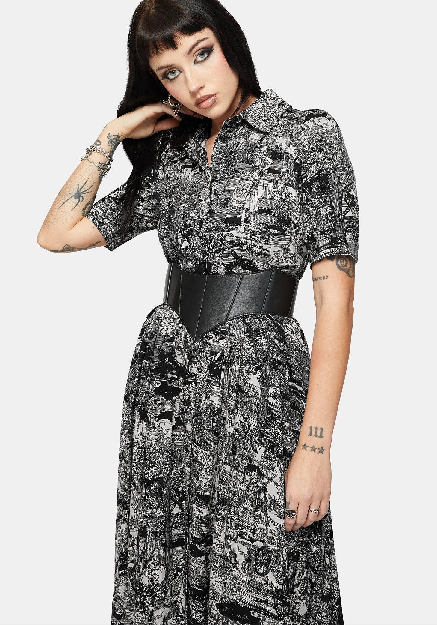 Nara Boudicca Printed Midaxi Dress - Image 2
