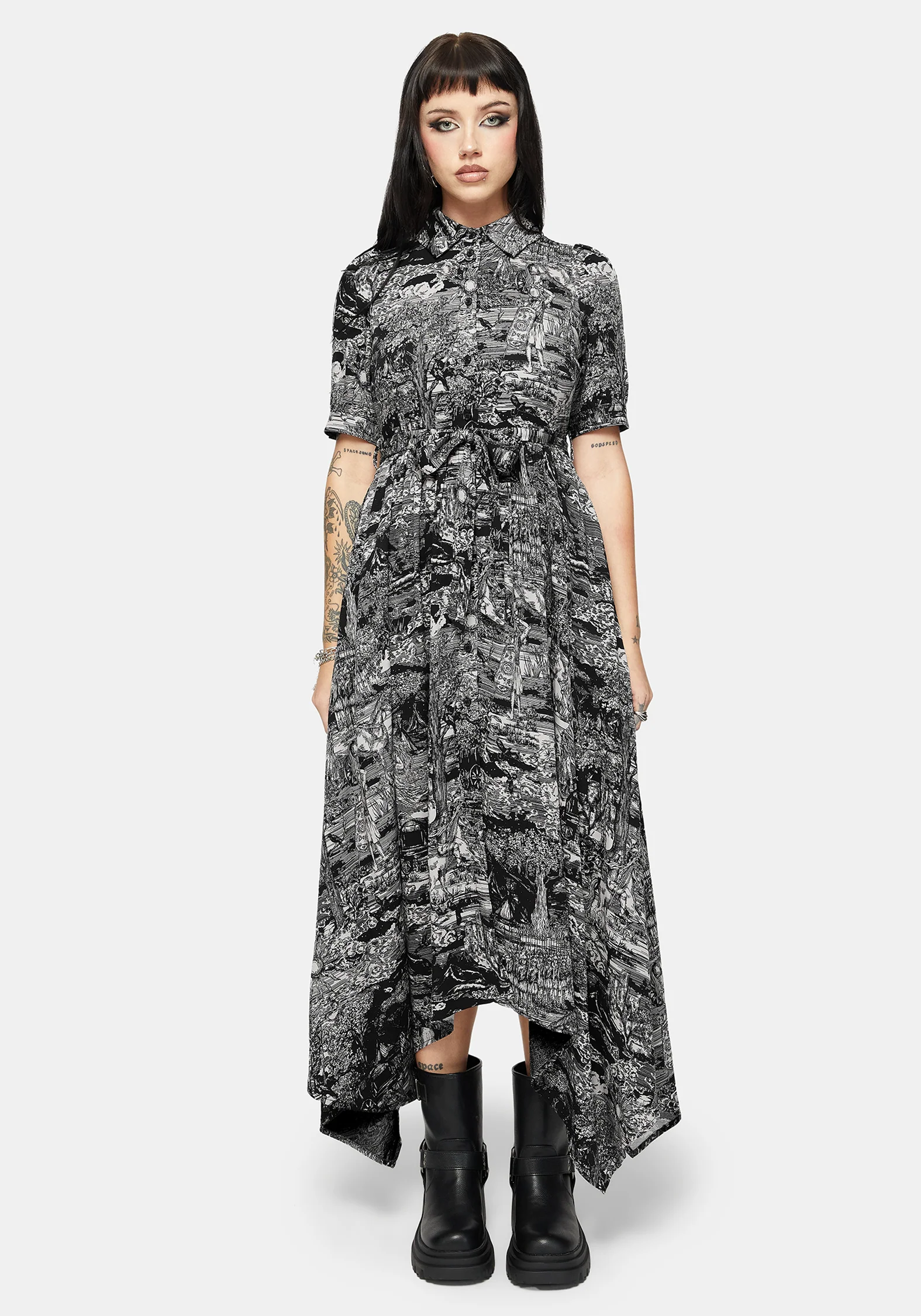 Nara Boudicca Printed Midaxi Dress - Image 6