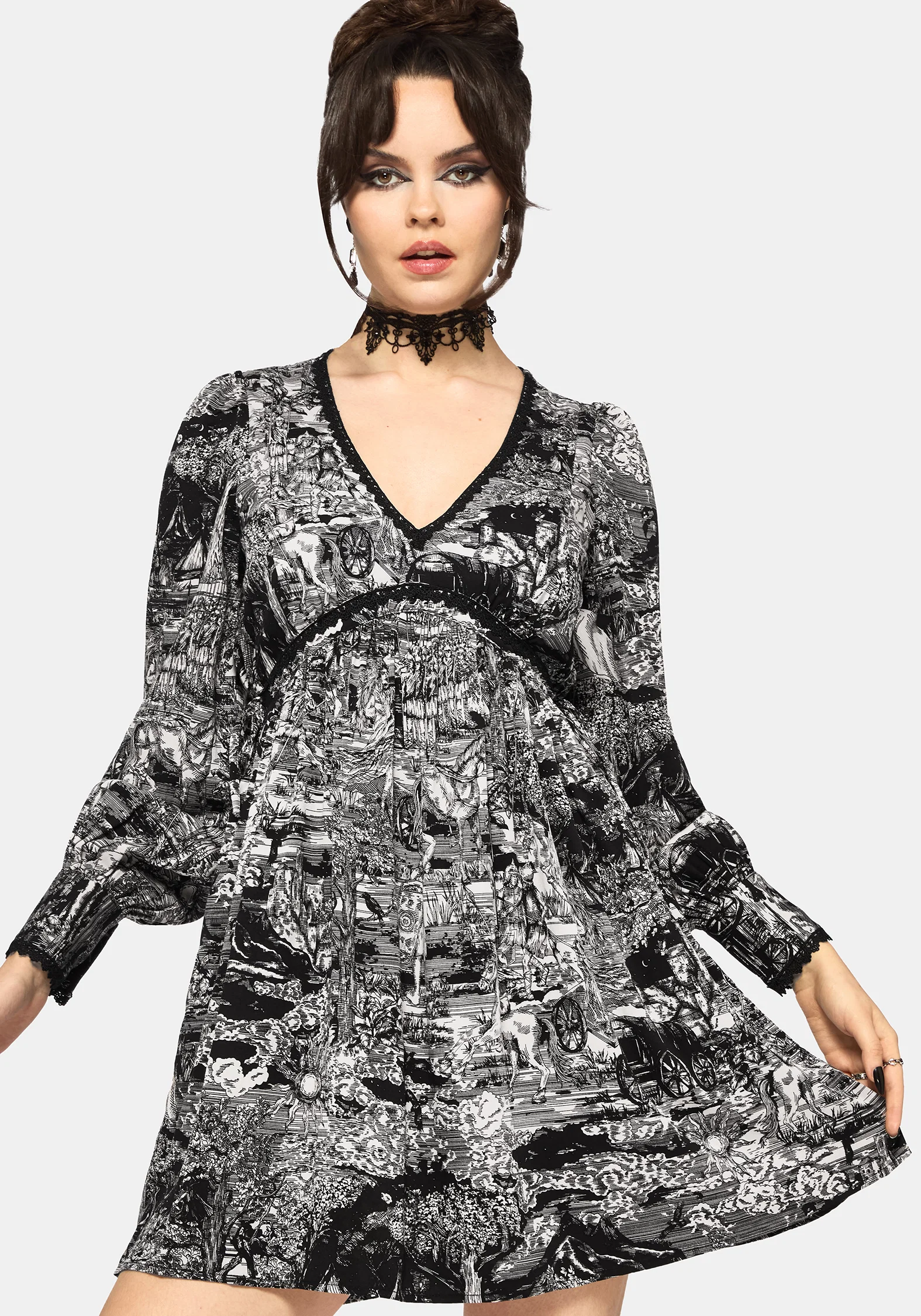 Nara Boudicca Printed Mini Dress - Image 5