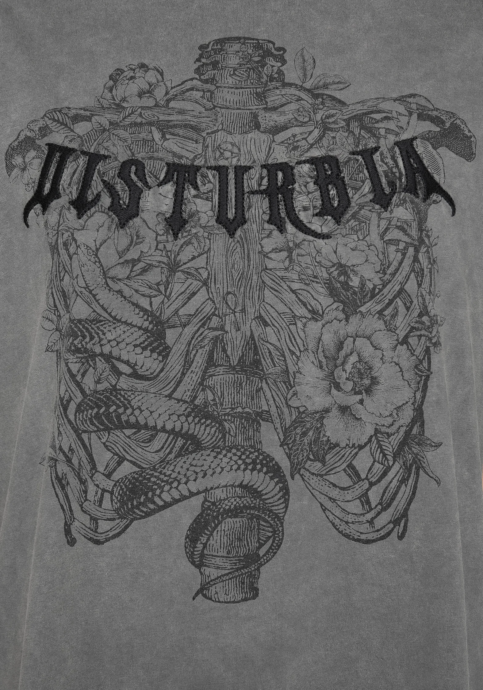 Neikea Ribcage Graphic Oversized Cotton T-Shirt - Image 2
