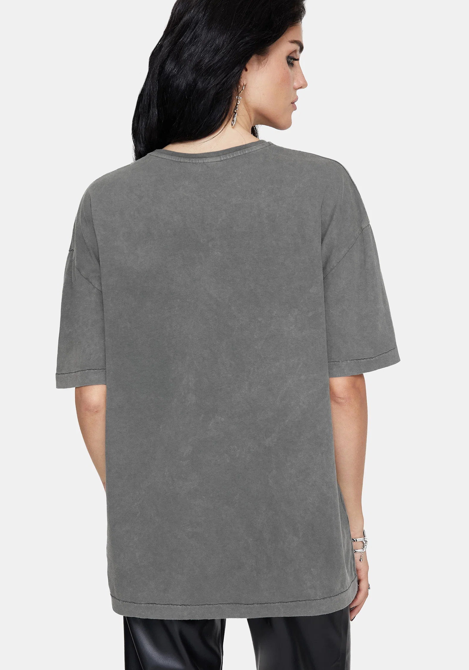 Neikea Ribcage Graphic Oversized Cotton T-Shirt - Image 3