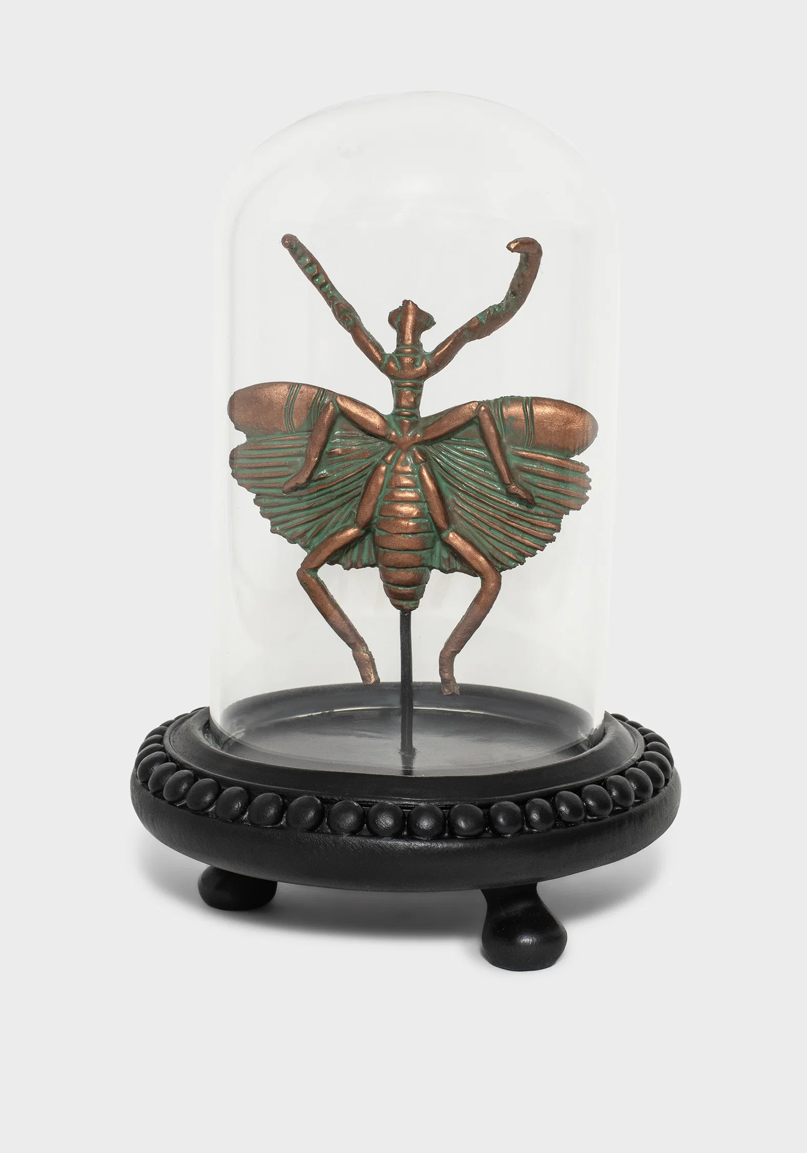 Nerissa Bug In Jar - Bronze & Green - Image 2
