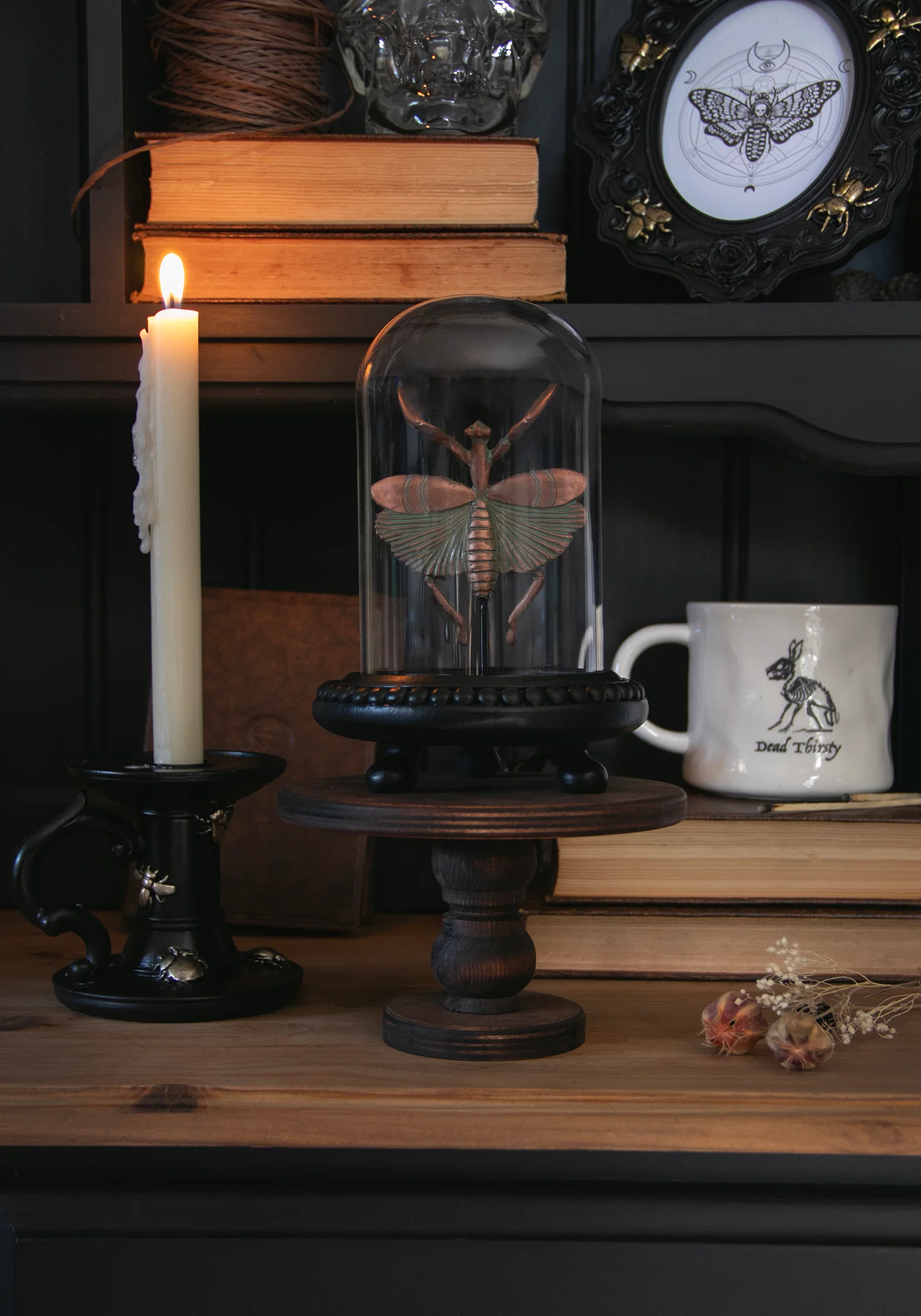 Nerissa Bug In Jar - Bronze & Green - Image 8